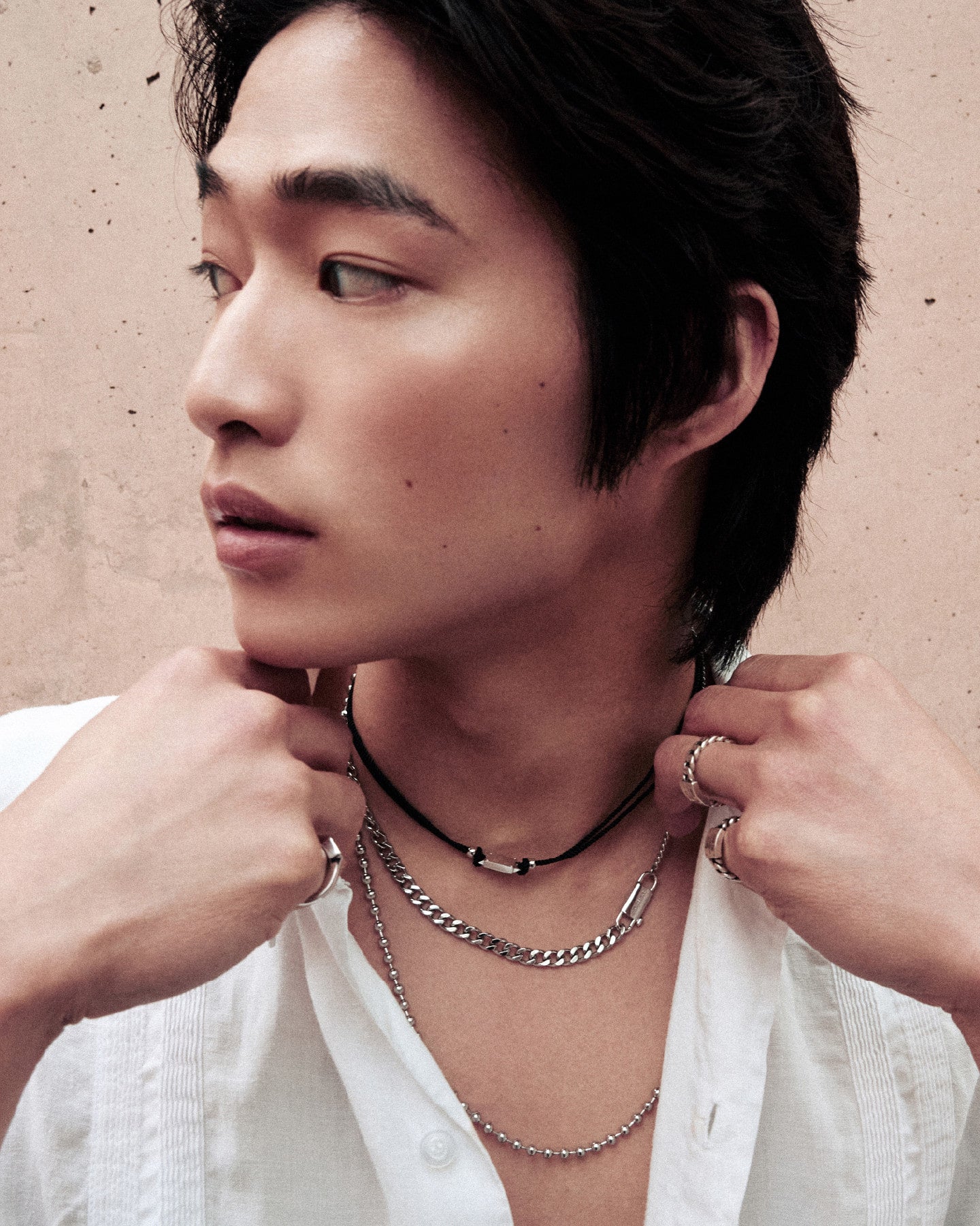 Numbering - Plate Clasp Chain Necklace #5861 product image 2 | TRAB K-Fashion Australia