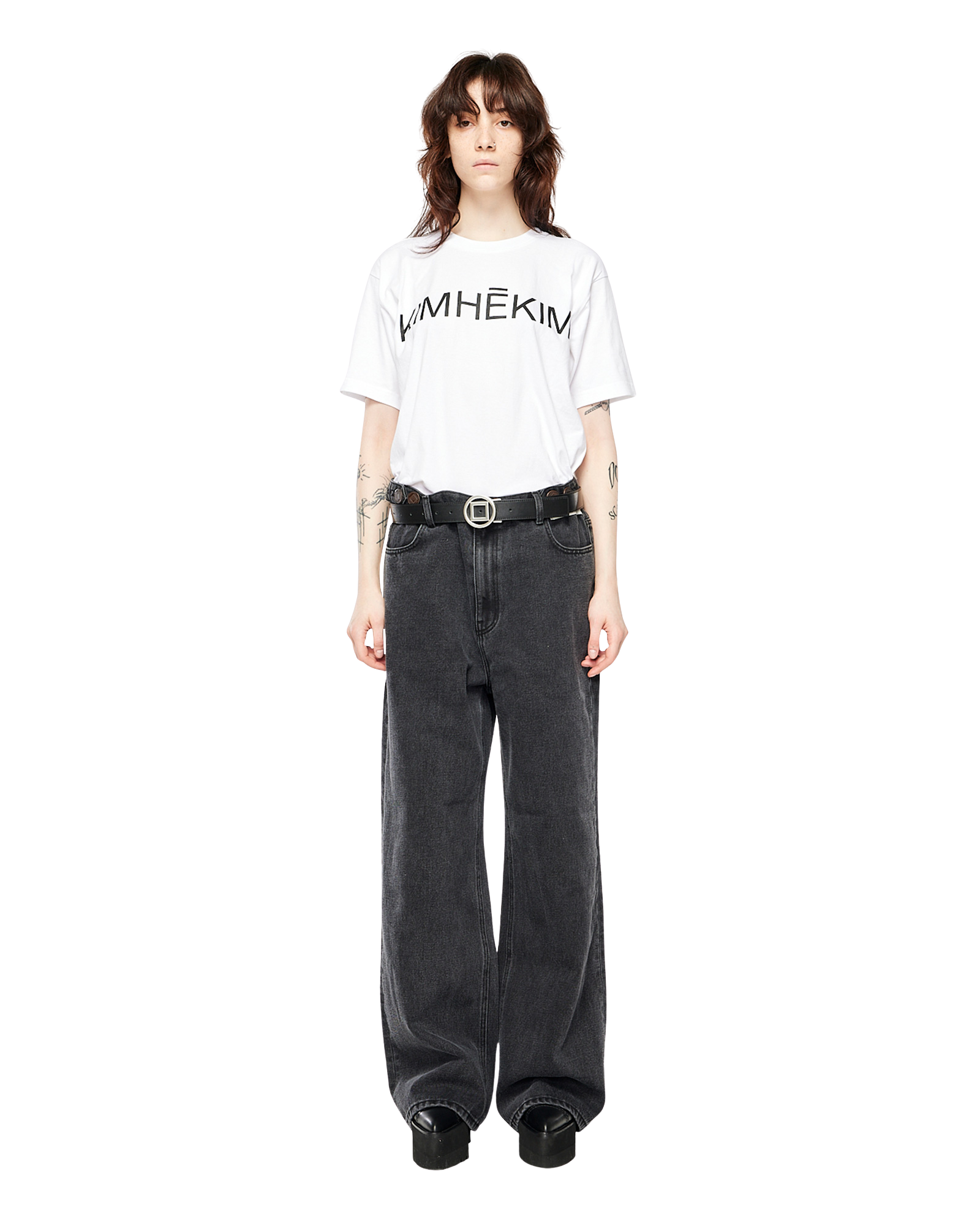 Kimhe Kim - Kimhekim T-Shirt (White) product image 1 | TRAB K-Fashion Australia