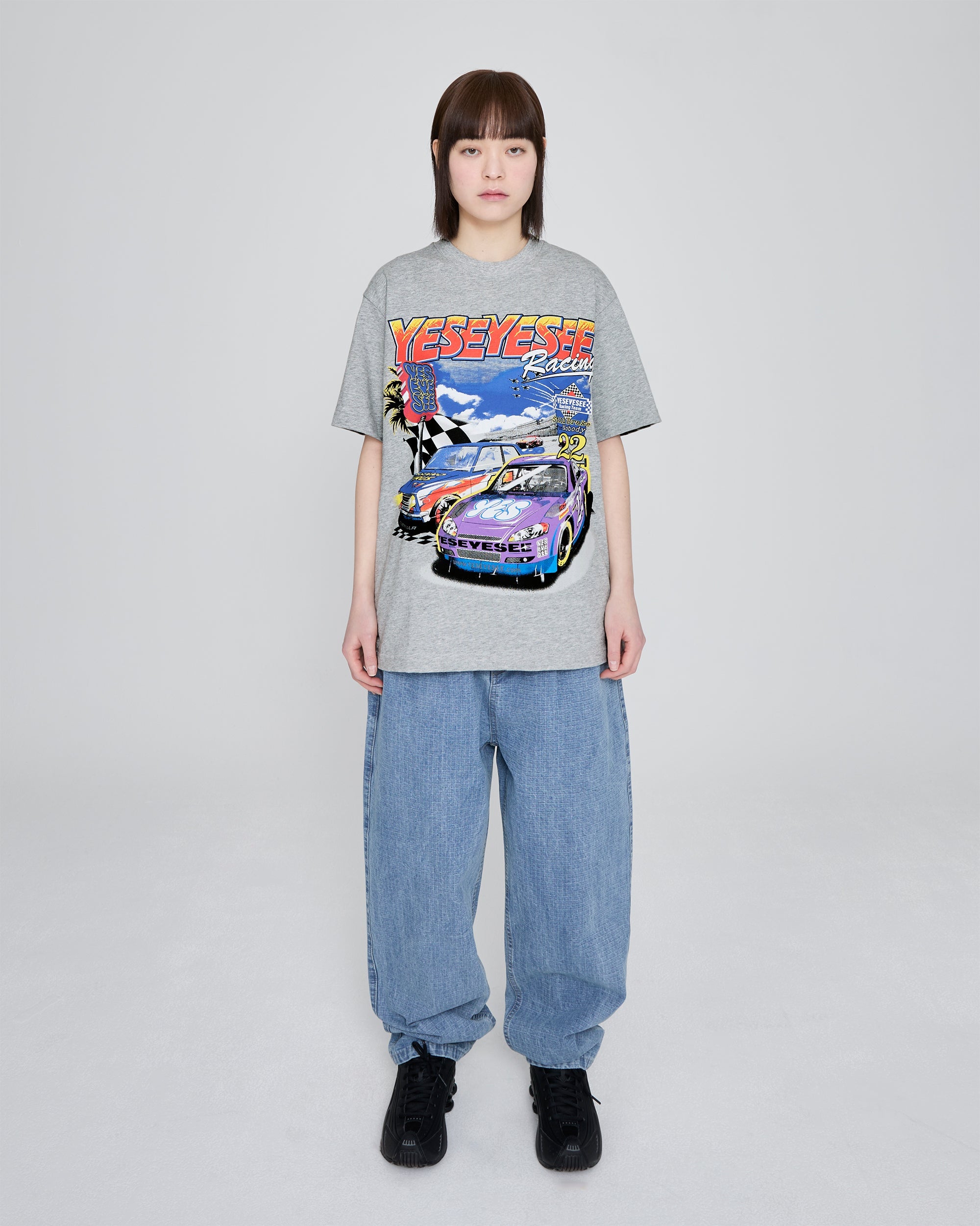 yeseyesee - Racing Tee (Grey) product image 10 | TRAB K-Fashion Australia