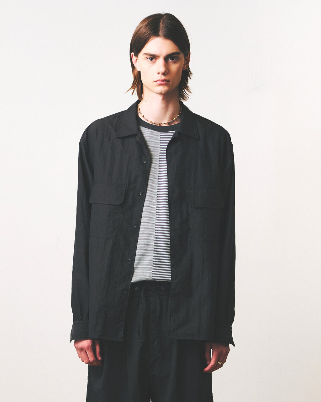 Eastlogue - Comfy Wide Shirts (Charcoal Twill) product image 2 | TRAB K-Fashion Australia