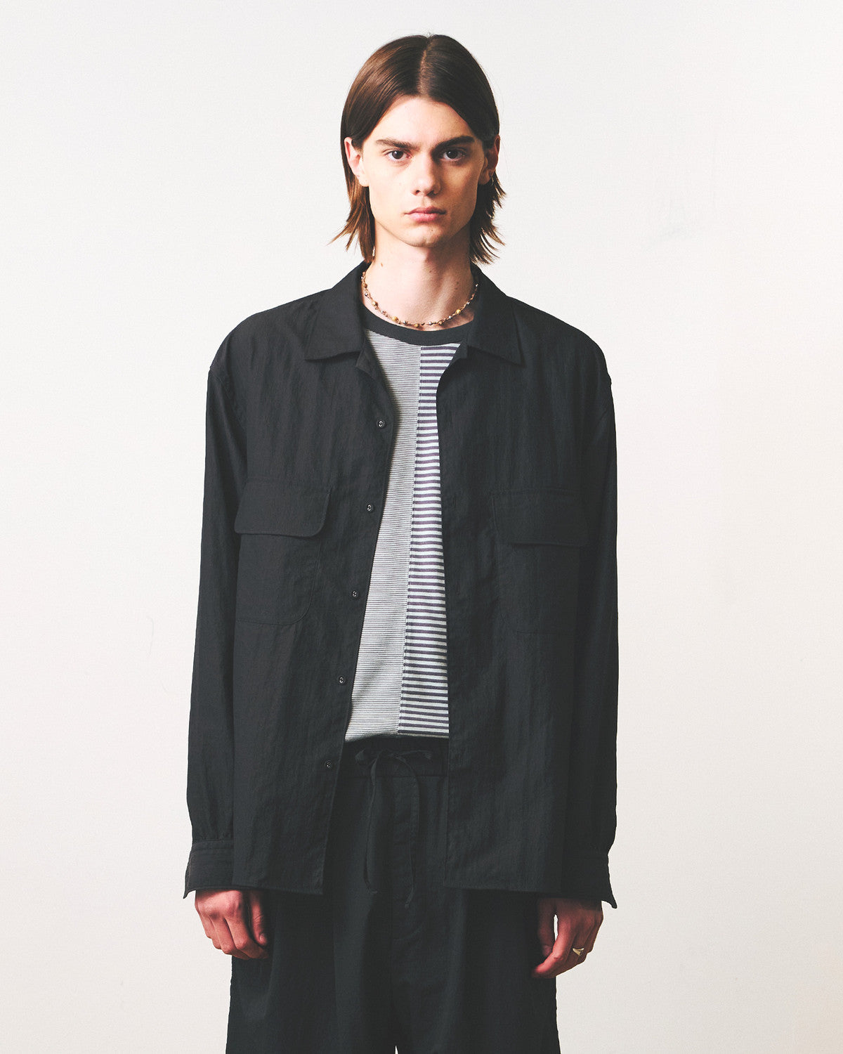 Eastlogue - Comfy Wide Shirts (Charcoal Twill) product image 2 | TRAB K-Fashion Australia