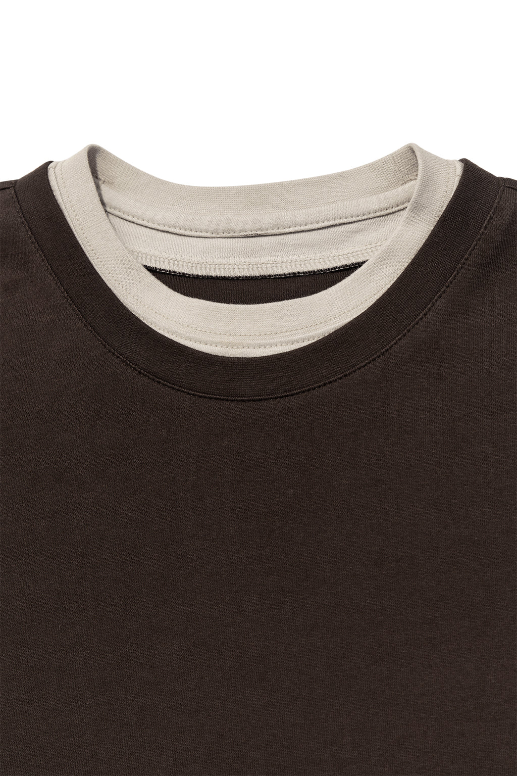 Matin Kim - Color Point Layered Top (Brown) product image 3 | TRAB K-Fashion Australia