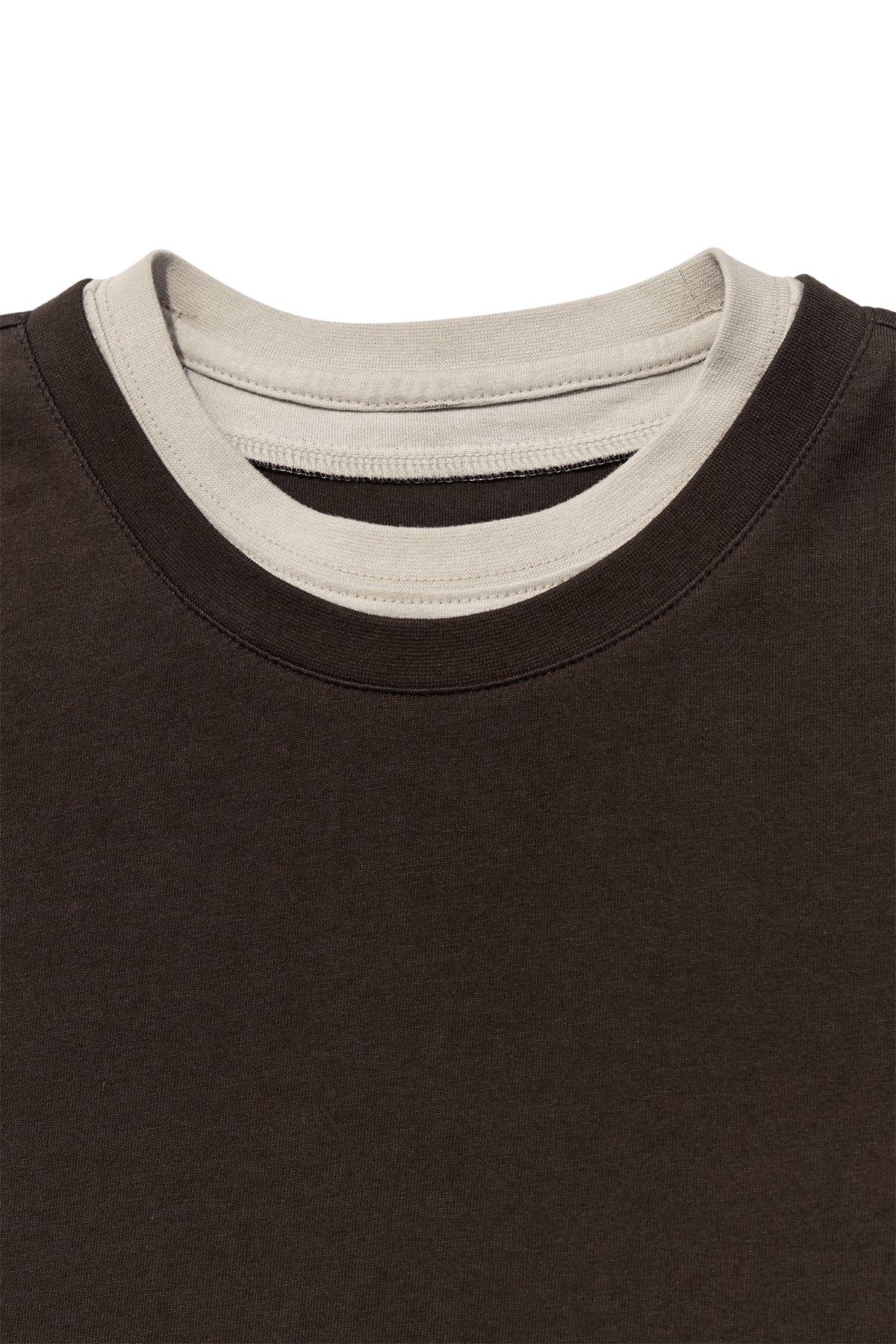 Matin Kim - Color Point Layered Top (Brown) product image 3 | TRAB K-Fashion Australia