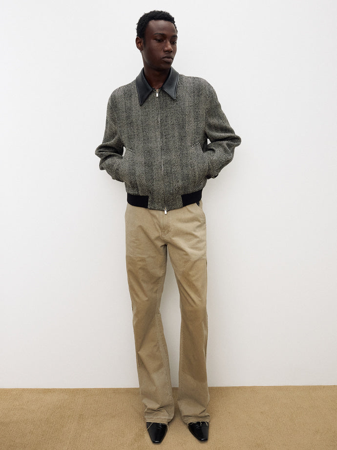 Tonywack - Vintage Effect Flared Carpenter Pants (Faded Beige) product image 6 | TRAB K-Fashion Australia