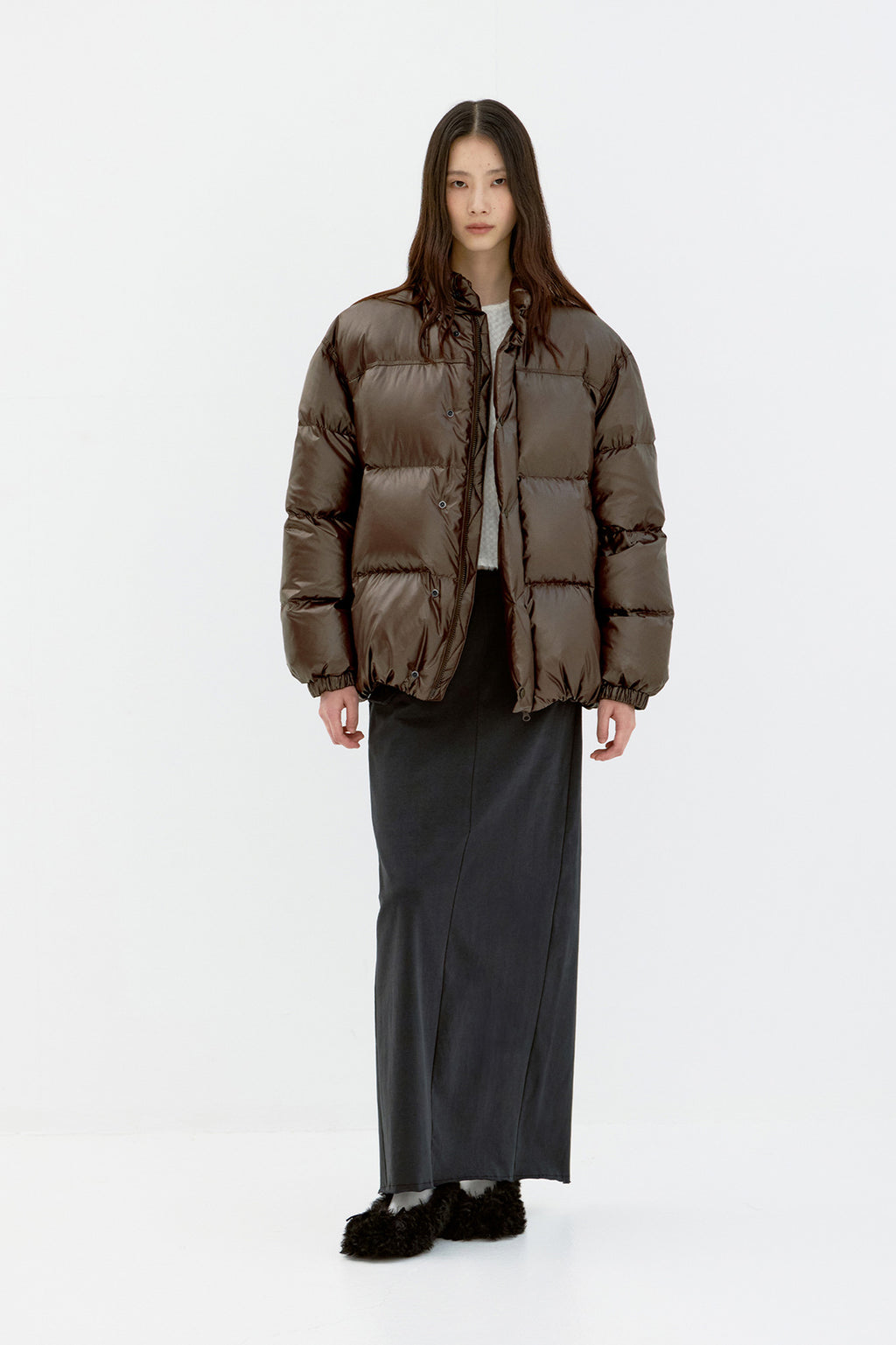 Coor - Lucent Oversized Puffer (Brown) product image 2 | TRAB K-Fashion Australia