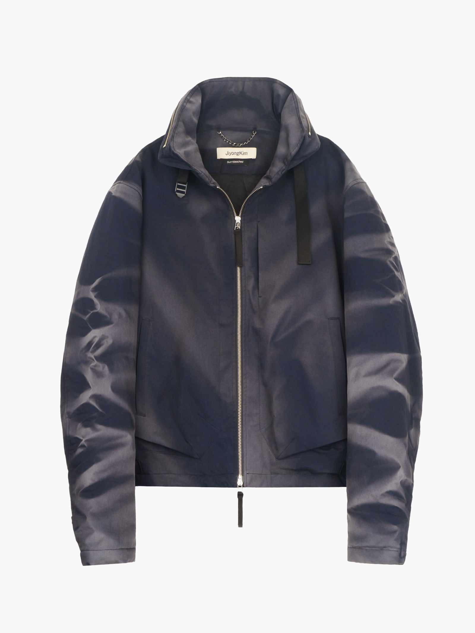 Jiyong Kim - Sun-Bleached Convertible Collar Jacket (Blue) product image 10 | TRAB K-Fashion Australia