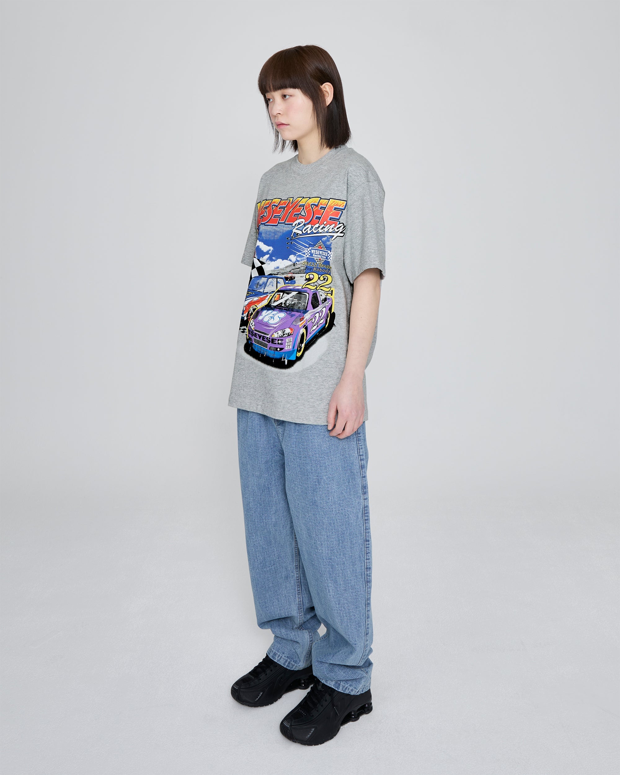 yeseyesee - Racing Tee (Grey) product image 11 | TRAB K-Fashion Australia