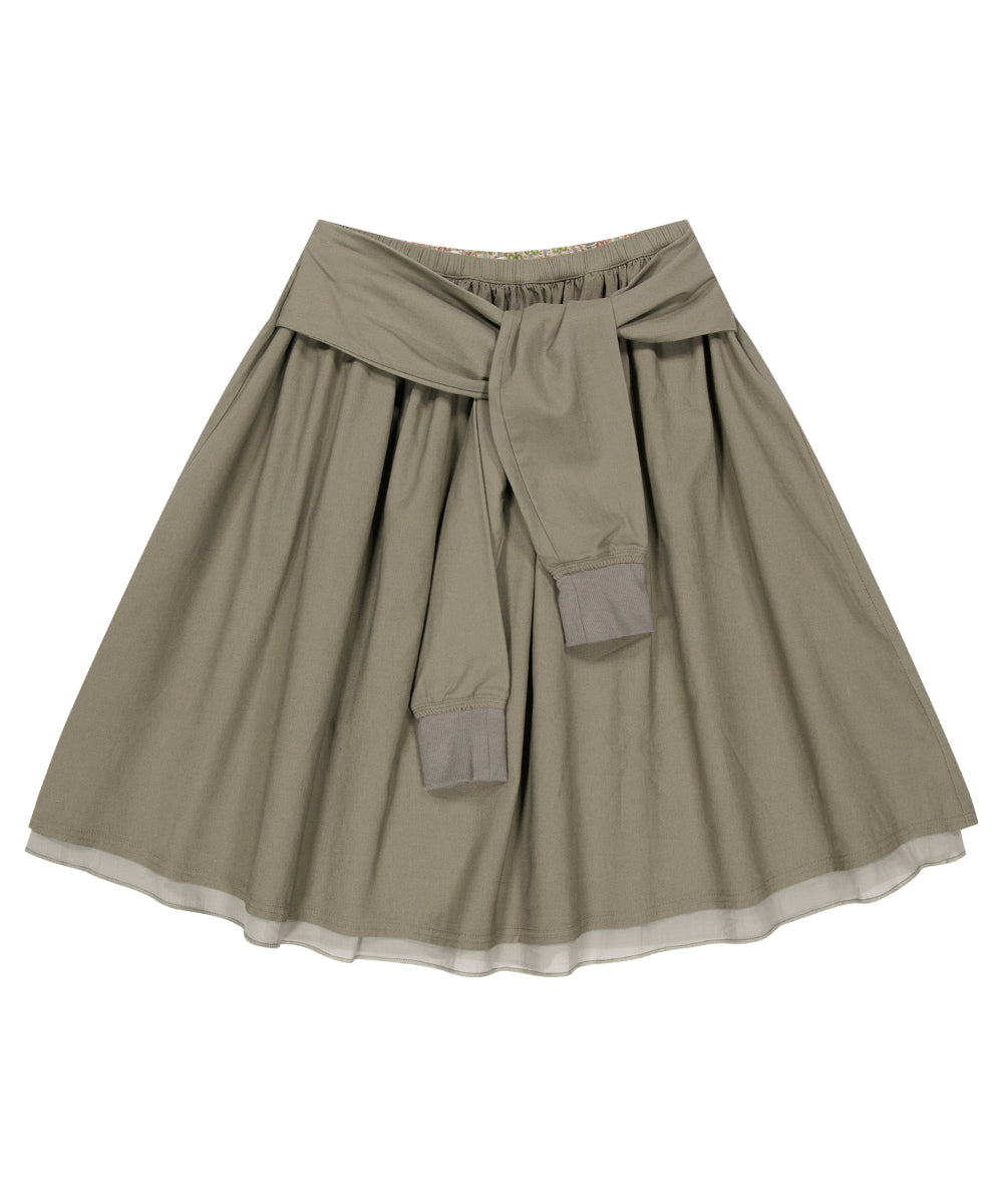 Coyseio - Strap Shirring Skirt (Ash Brown) product image 11 | TRAB K-Fashion Australia