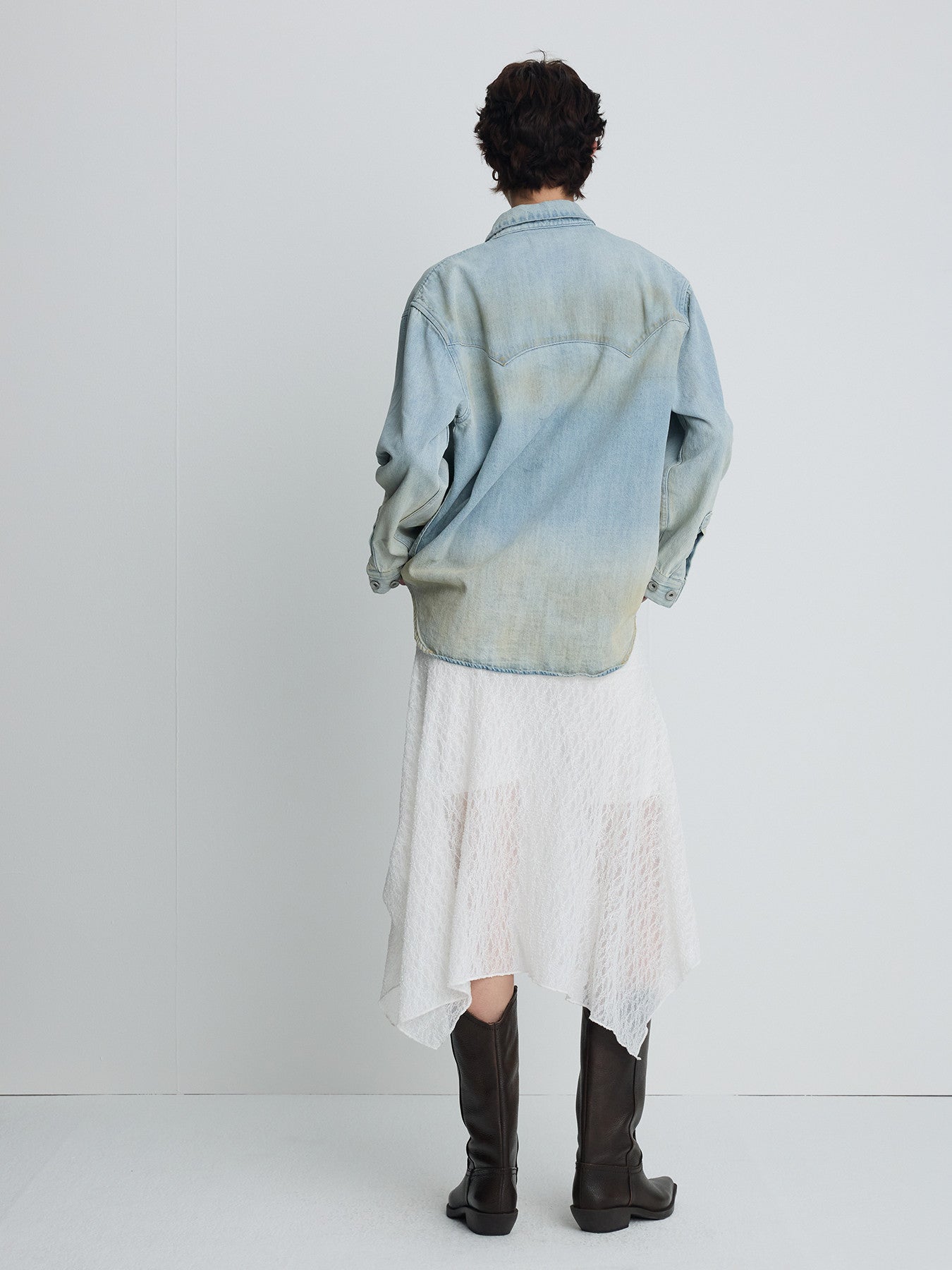 Tonywack - Hand Distressed Vintage Relaxed Shirts (Washed Light Blue) product image 6 | TRAB K-Fashion Australia