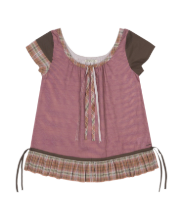 Coyseio - Strap Shirring Blouse (Brown) product image 1 | TRAB K-Fashion Australia