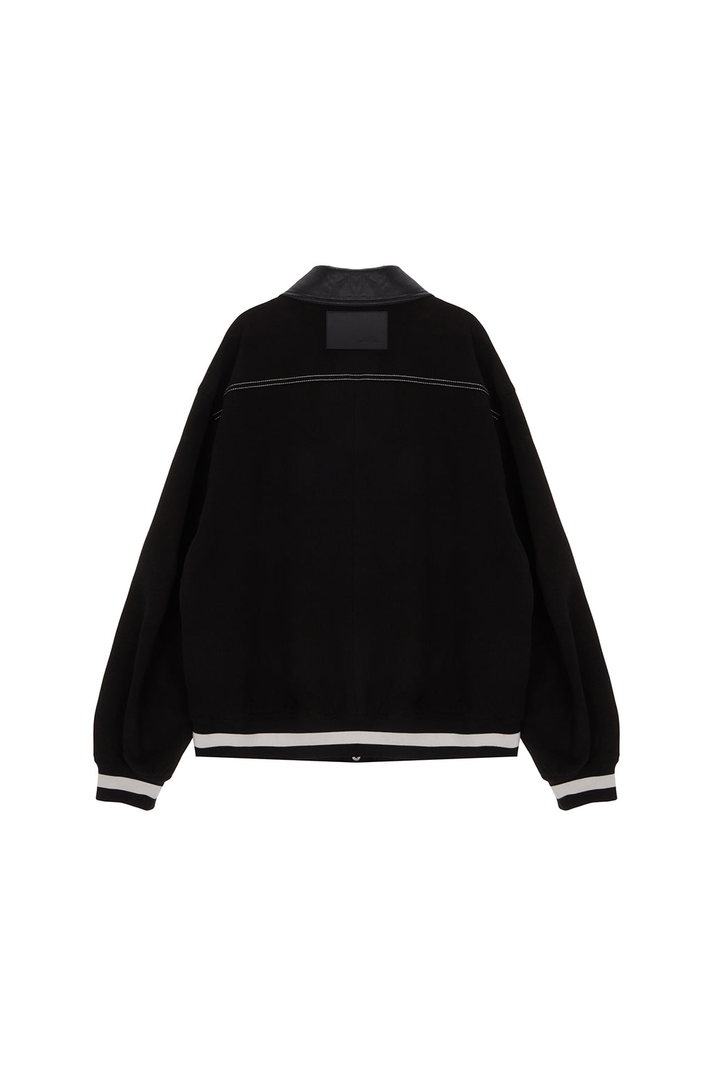 Matin Kim - Stitch Varsity Jumper (Black) product image 2 | TRAB K-Fashion Australia