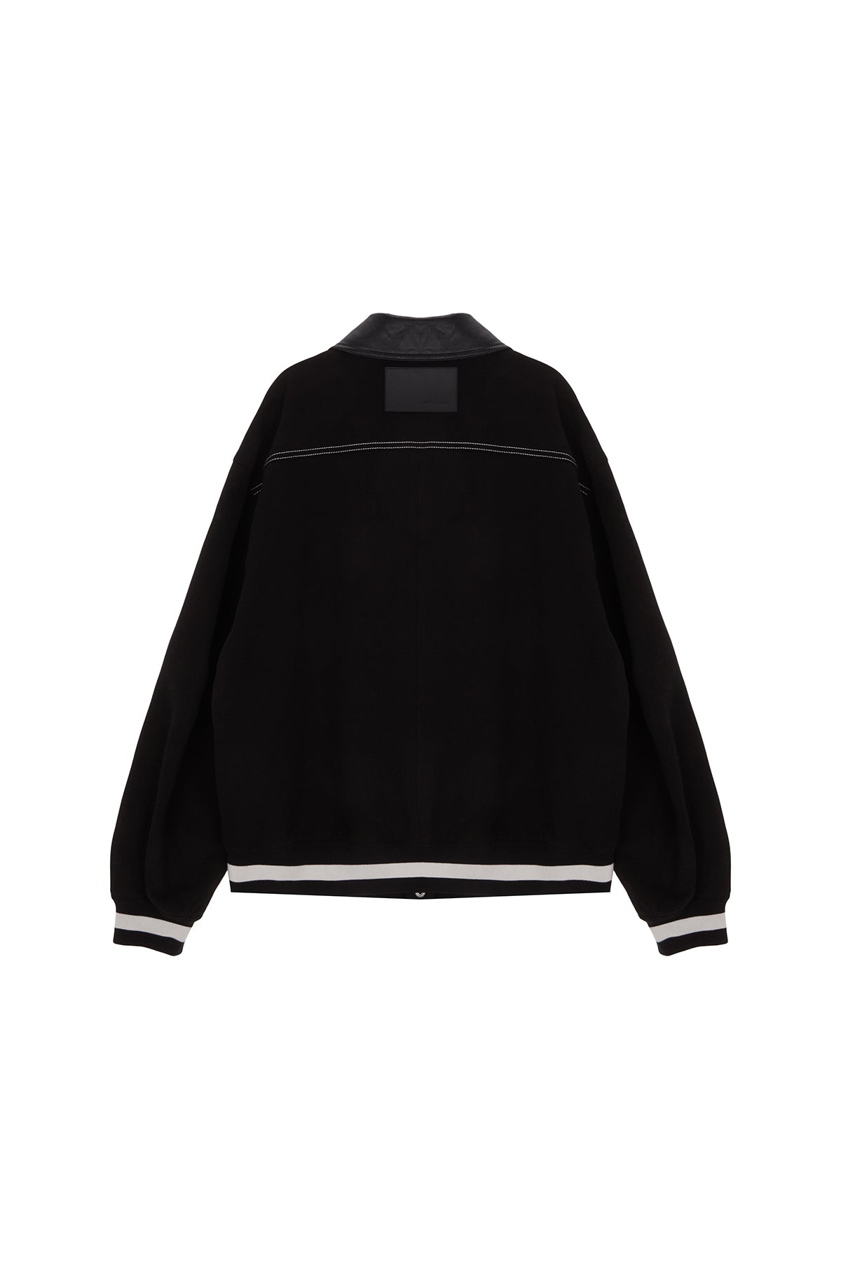 Matin Kim - Stitch Varsity Jumper (Black) product image 2 | TRAB K-Fashion Australia