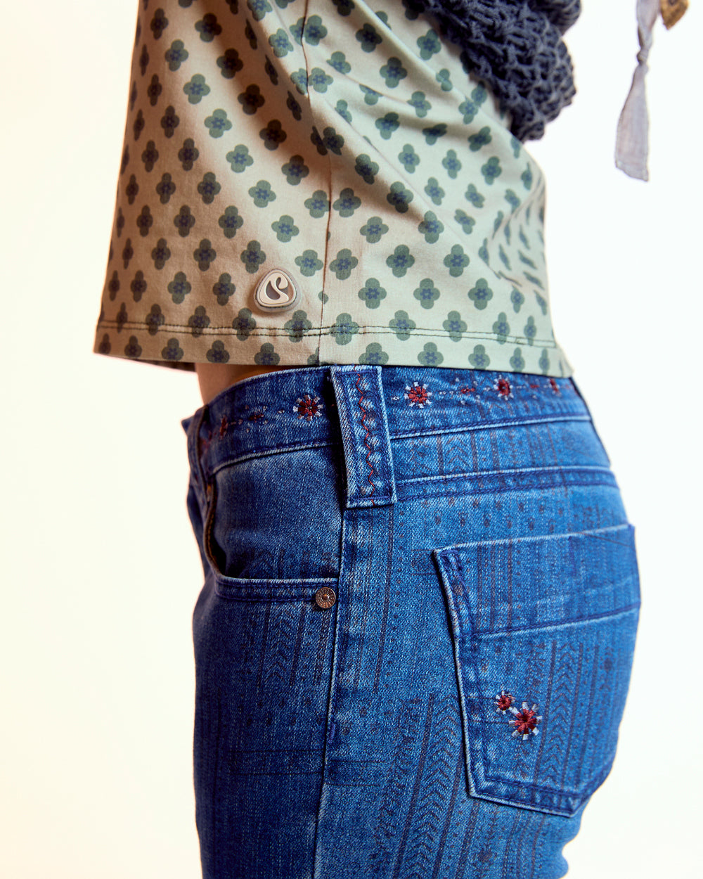 Coyseio - Vintage Bootcut Denim Pants (Blue) product image 8 | TRAB K-Fashion Australia