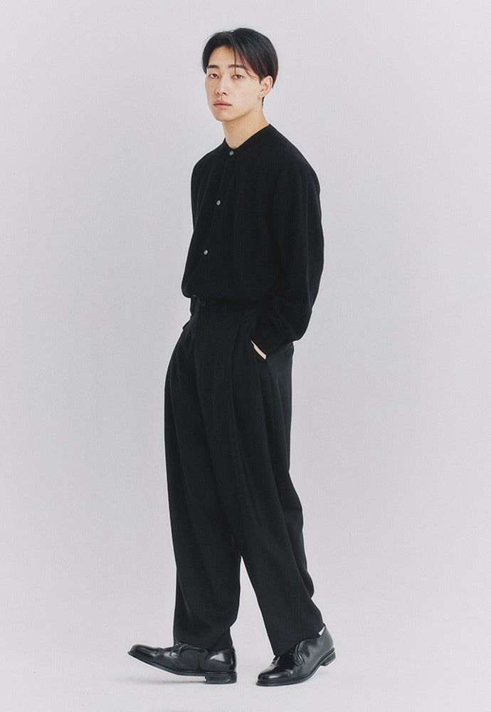 Art if acts - Wool Side Two Tuck Pants (Charcoal) product image 1 | TRAB K-Fashion Australia