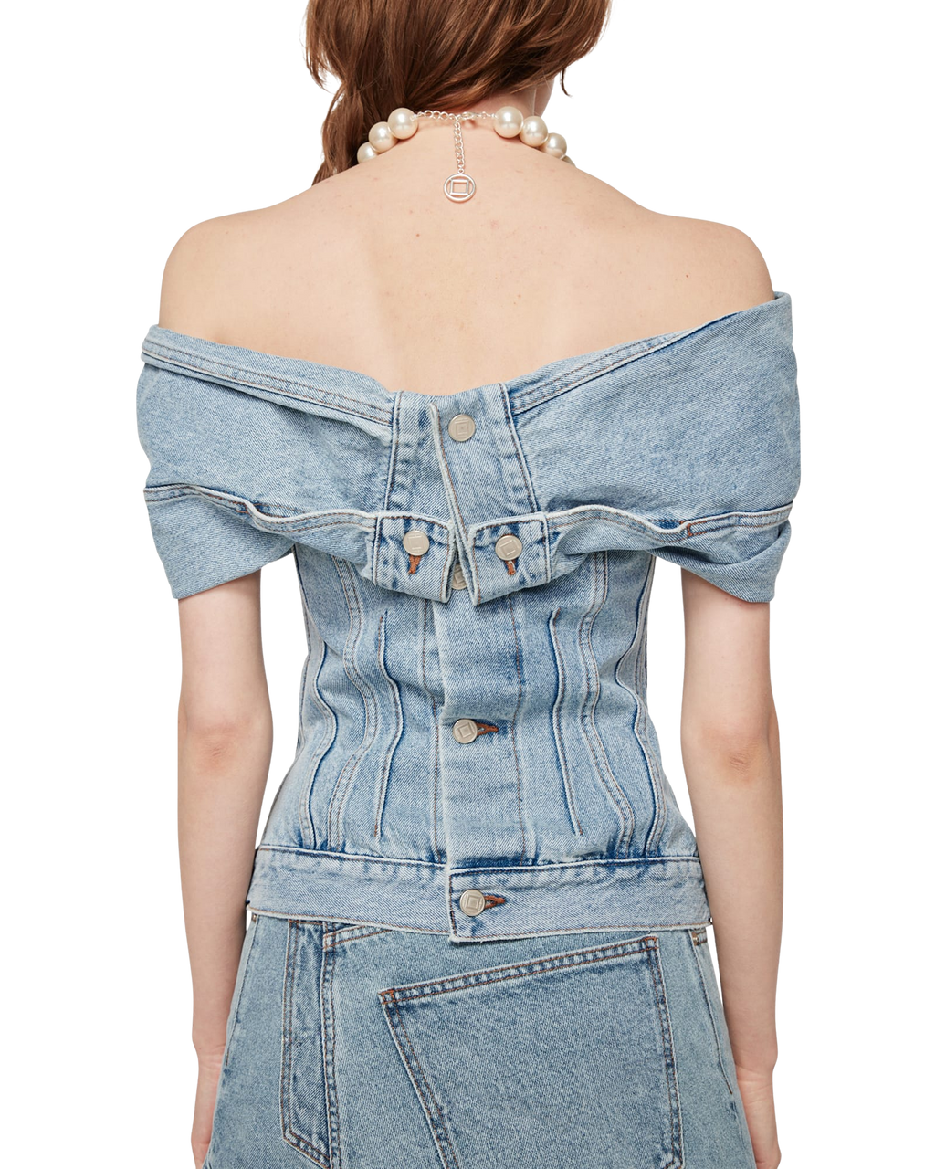 Kimhe Kim - Denim Tube Top (Blue) product image 6 | TRAB K-Fashion Australia