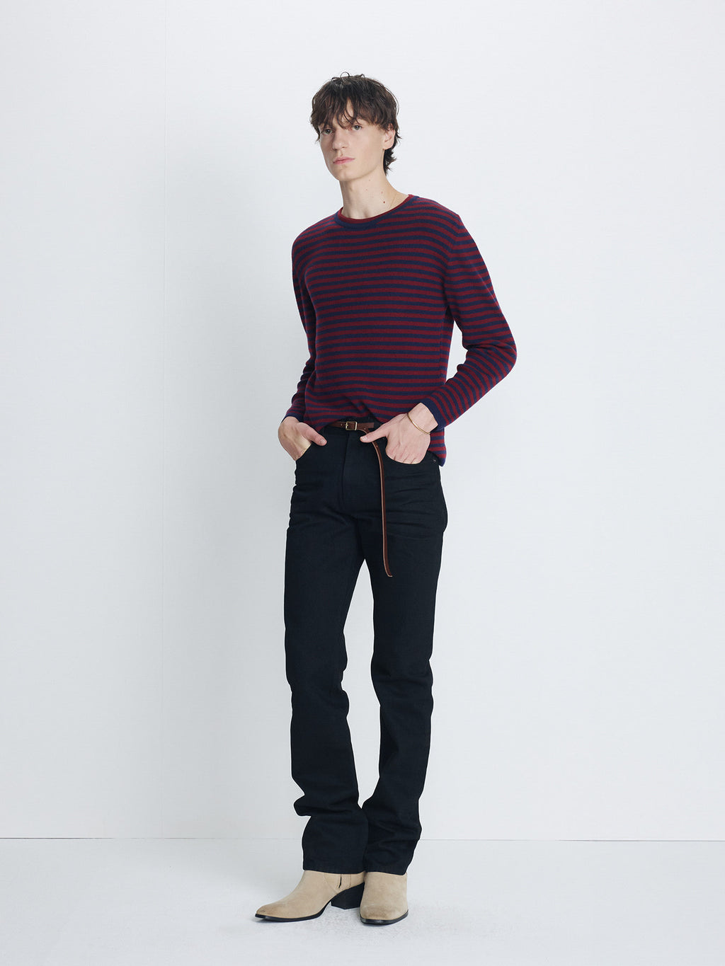 Tonywack - Slim-Straight Denim Jeans (Rinsed Black) product image 1 | TRAB K-Fashion Australia