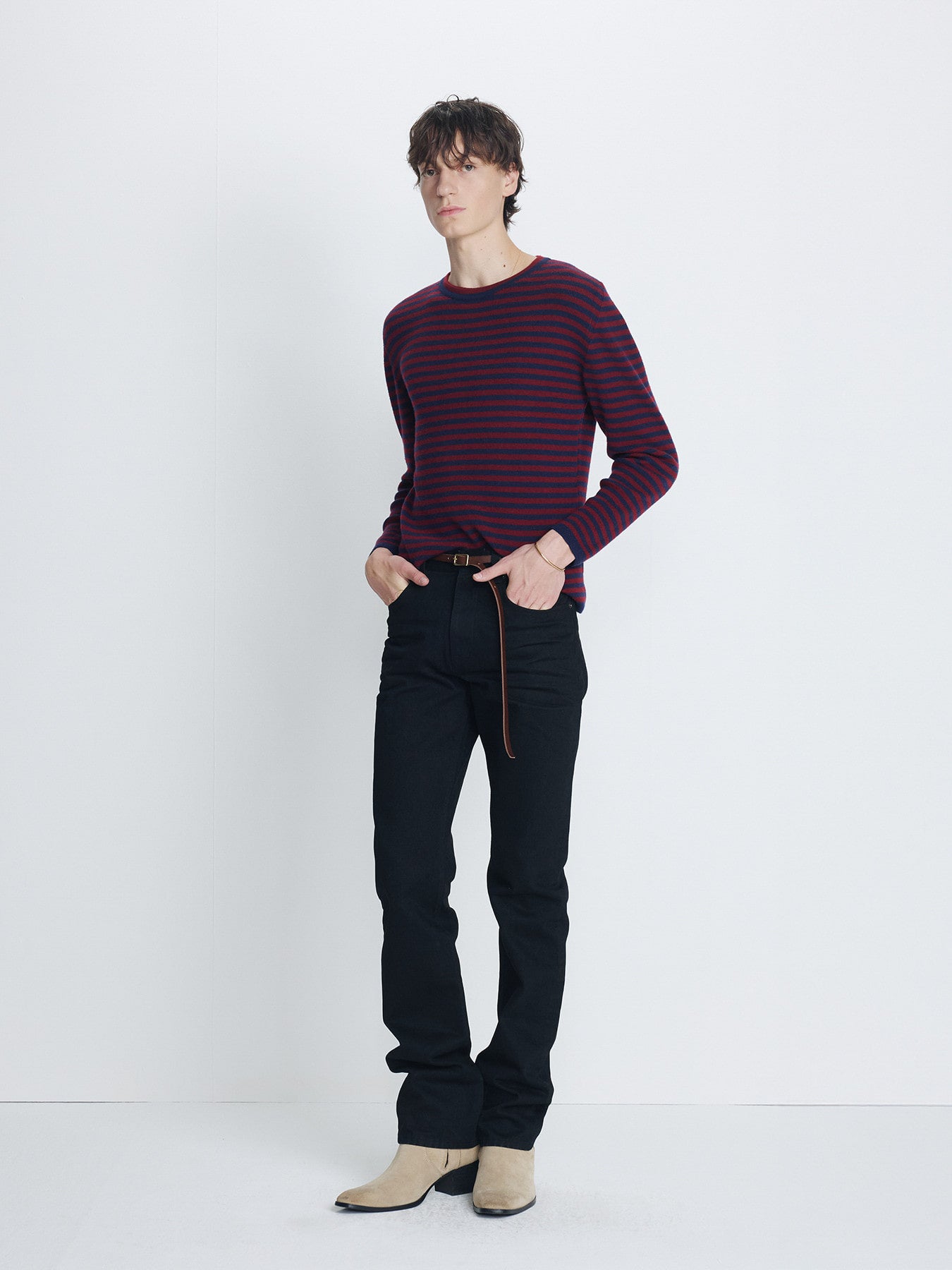Tonywack - Slim-Straight Denim Jeans (Rinsed Black) product image 1 | TRAB K-Fashion Australia