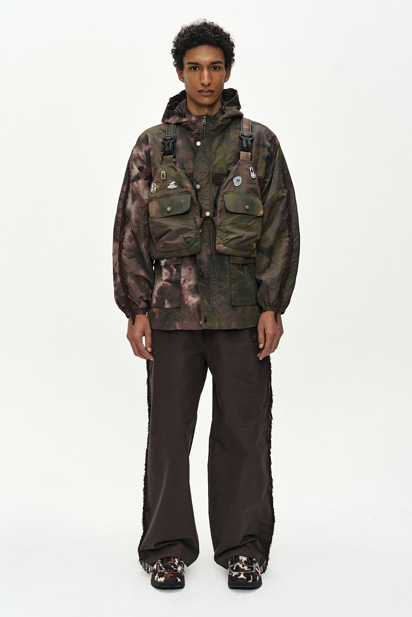 Andersson Bell - Andersson Bell X Brain Dead Triangolo Vest Backpack (Brown) product image 4 | TRAB K-Fashion Australia