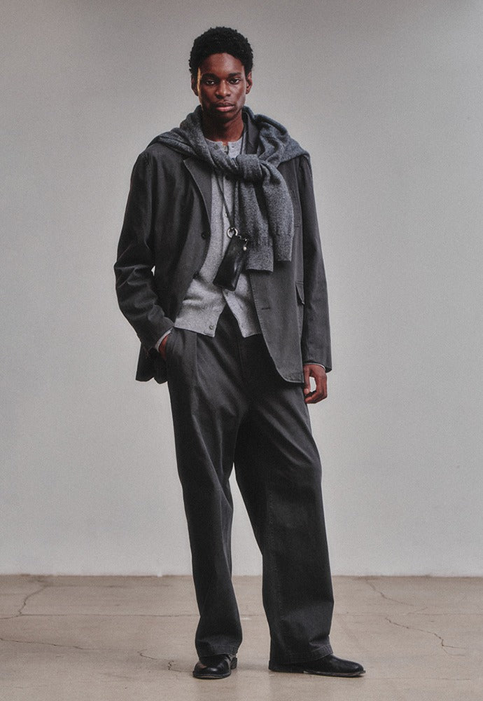 Art if acts - Washed 3 Button Blazer (Charcoal) product image 1 | TRAB K-Fashion Australia