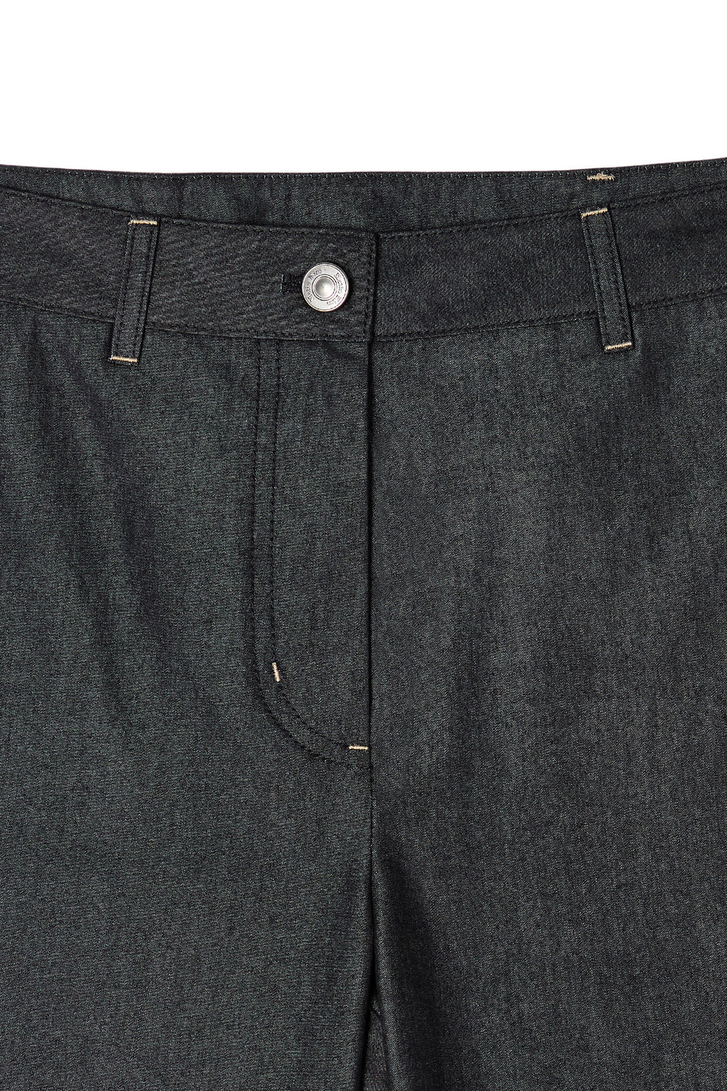 Matin Kim - Back Tuck Detail Denim Like Pants (Black) product image 3 | TRAB K-Fashion Australia