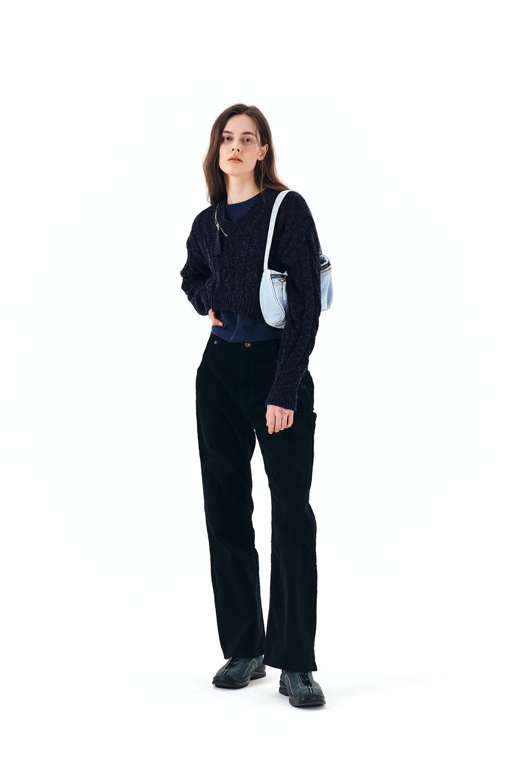 Matin Kim - Corduroy Damaged Pants (Black) product image 8 | TRAB K-Fashion Australia