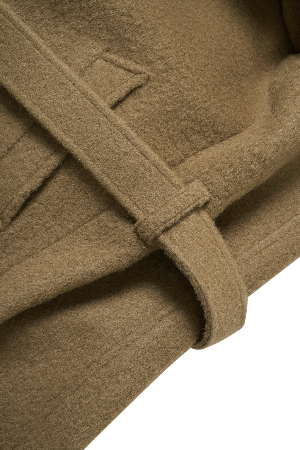STU - High Neck Alpaca Mac Coat In (Camel) product image 19 | TRAB K-Fashion Australia