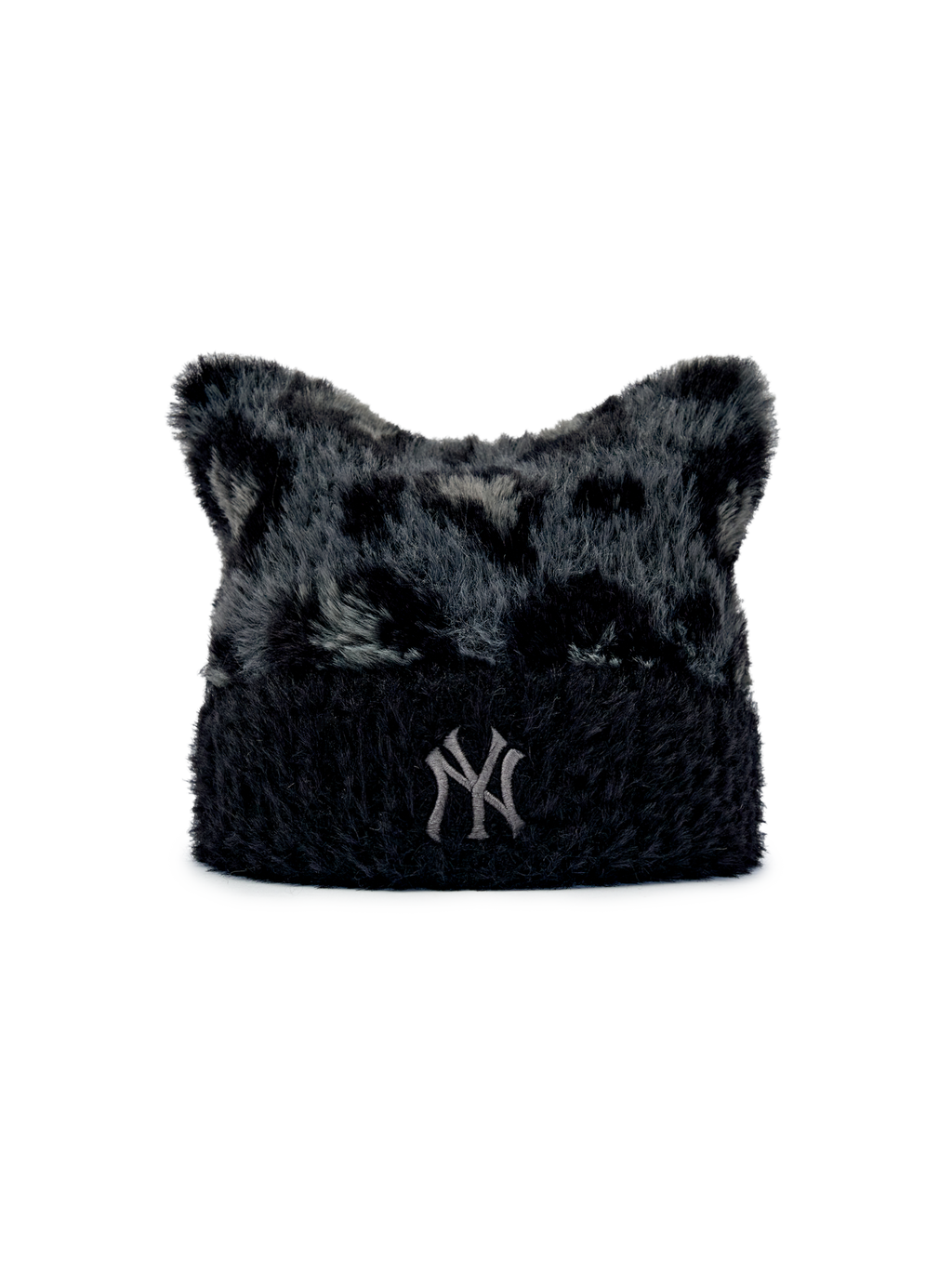 MLB Korea - MLB Leopard Meow Beanie New York Yankees (Black) product image 1 | TRAB K-Fashion Australia