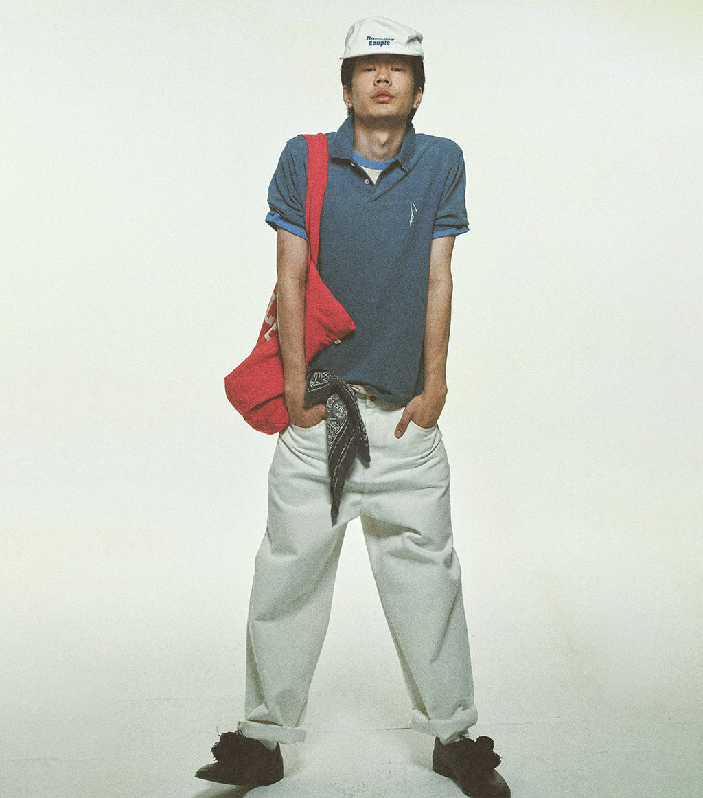 Llege - Vintage Slim Fit Pique Top (Vintage Blue) product image 6 | TRAB K-Fashion Australia
