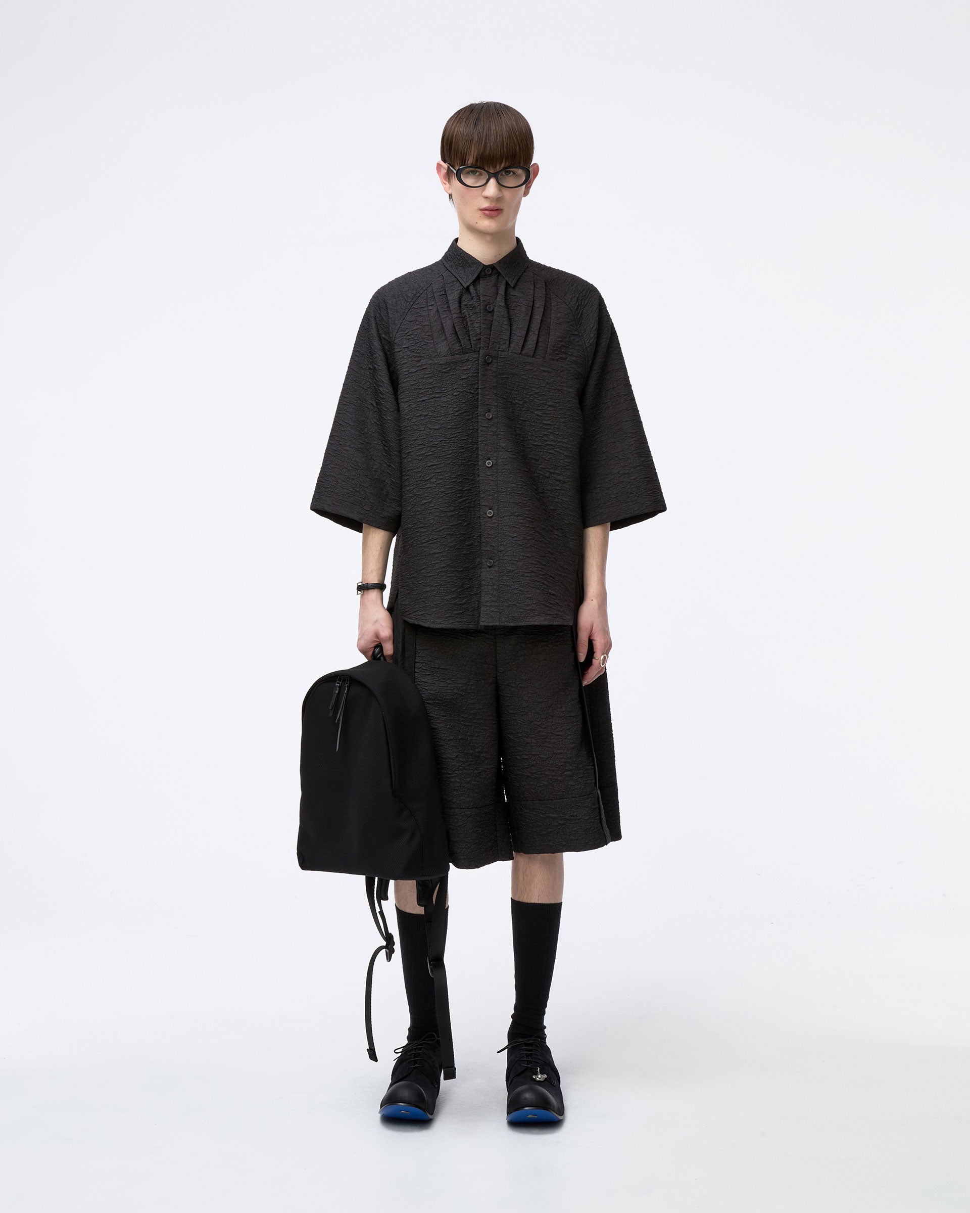 Ader Error - Half Sleeve Shirt Product. 56 (Noir) product image 1 | TRAB K-Fashion Australia