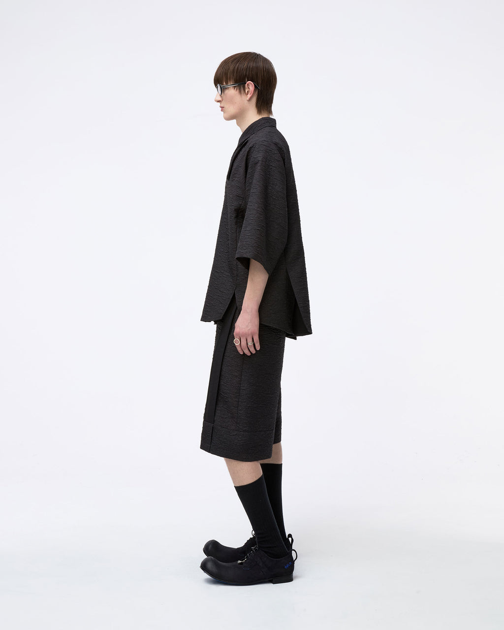 Ader Error - Half Sleeve Shirt Product. 56 (Noir) product image 4 | TRAB K-Fashion Australia