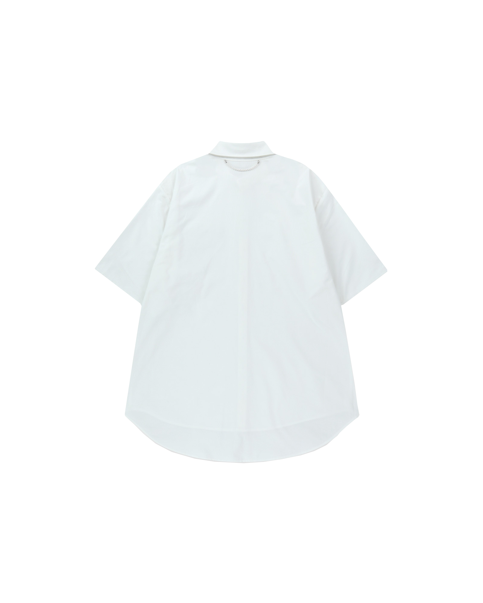 Kimhe Kim - Mesh Heart Pocket Shirt (White) product image 2 | TRAB K-Fashion Australia