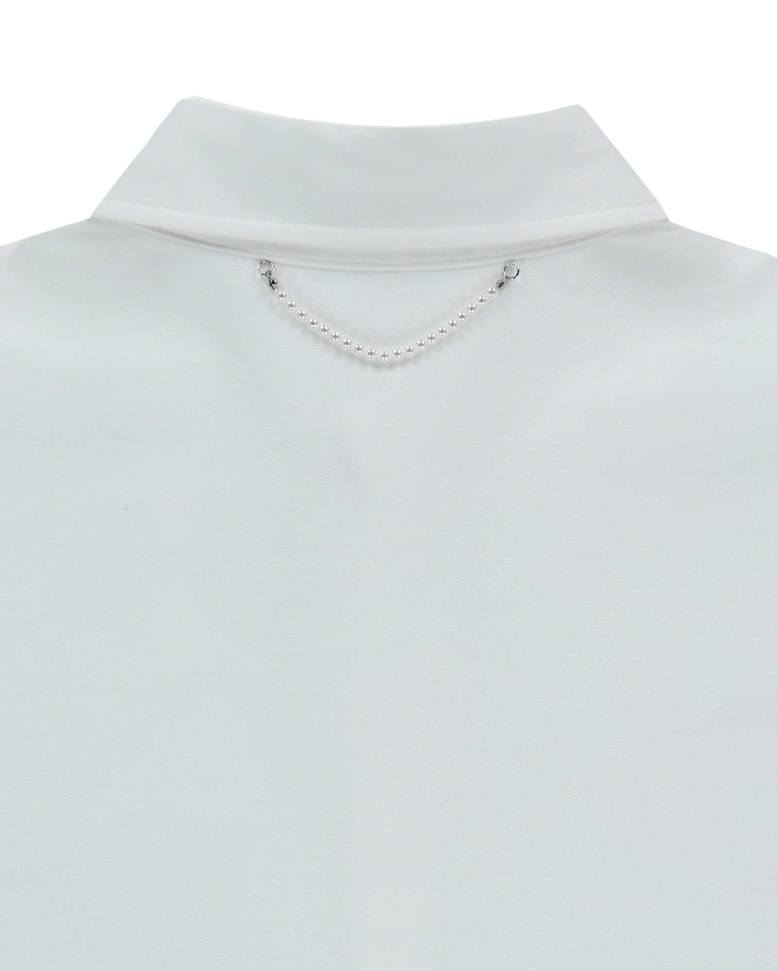Kimhe Kim - Mesh Heart Pocket Shirt (White) product image 5 | TRAB K-Fashion Australia