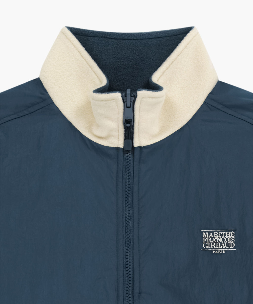 Marithe & Francois Girbaud - Classic Logo Reversible Fleece Jacket (Cream) product image 15 | TRAB K-Fashion Australia
