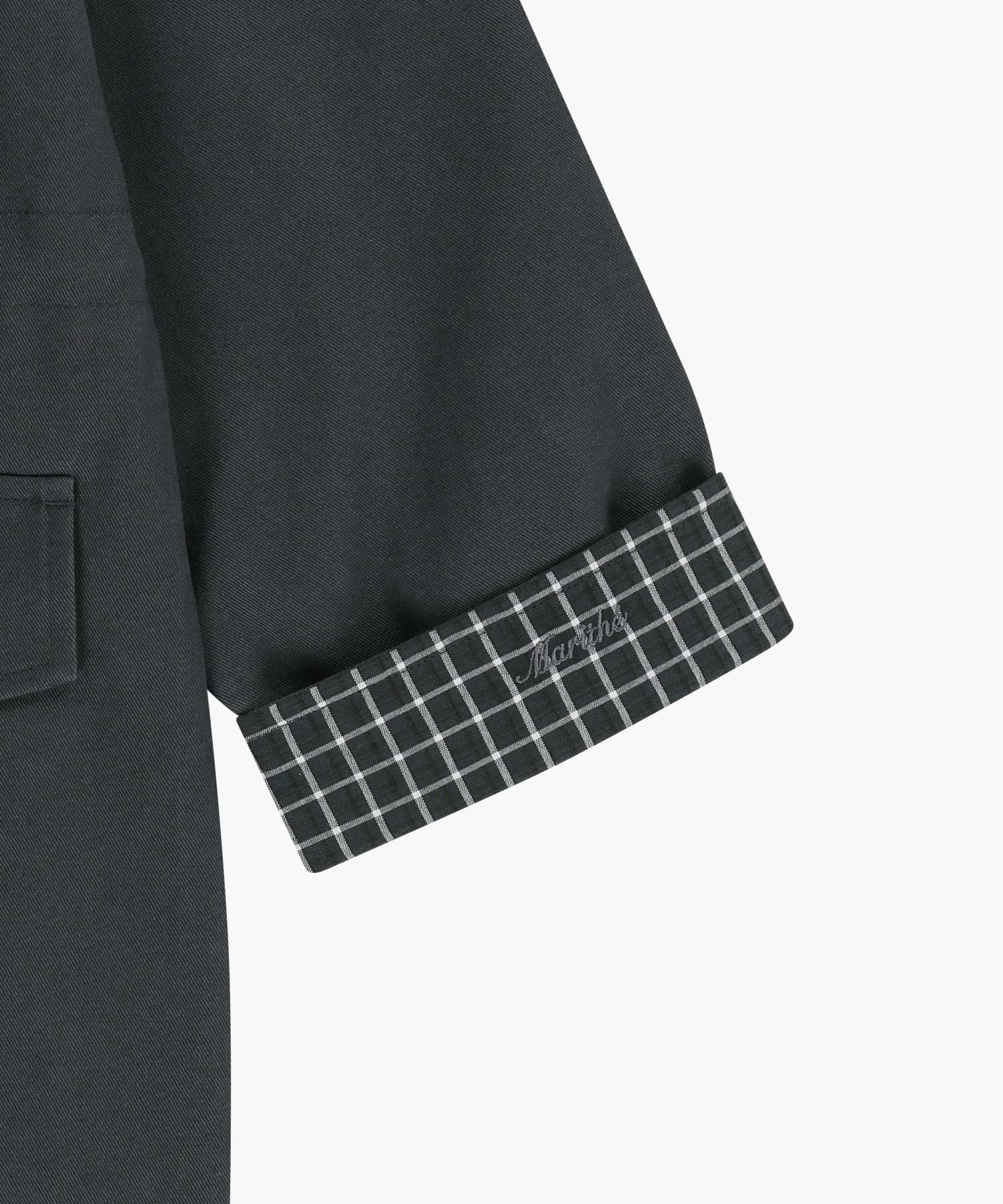 Marithe & Francois Girbaud - Cotton Washed Hunting Jacket (Charcoal) product image 15 | TRAB K-Fashion Australia