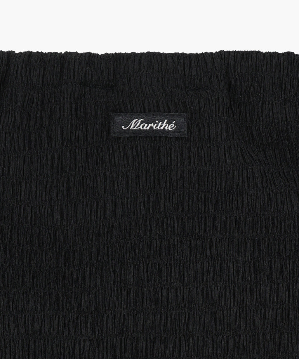 Marithe & Francois Girbaud - Crinkle Sleeveless + Cardigan Set (Black) product image 15 | TRAB K-Fashion Australia