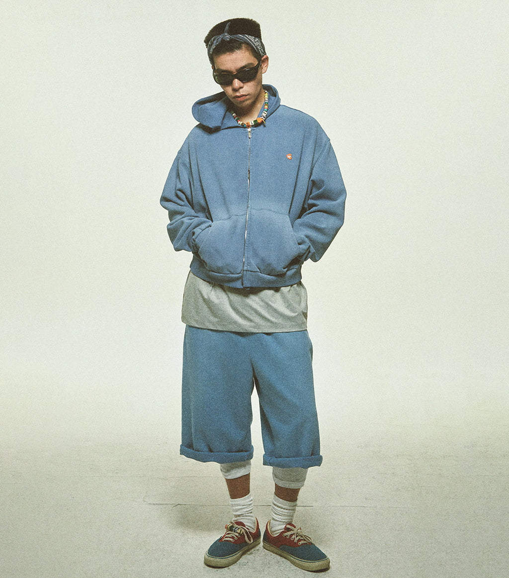 Llege - Garment Dyed Hoodie Jumper (Blue) product image 7 | TRAB K-Fashion Australia