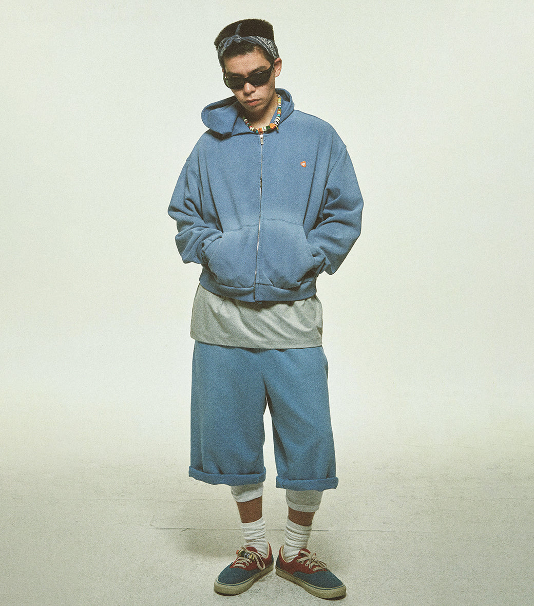Llege - Garment Dyed Hoodie Jumper (Blue) product image 7 | TRAB K-Fashion Australia