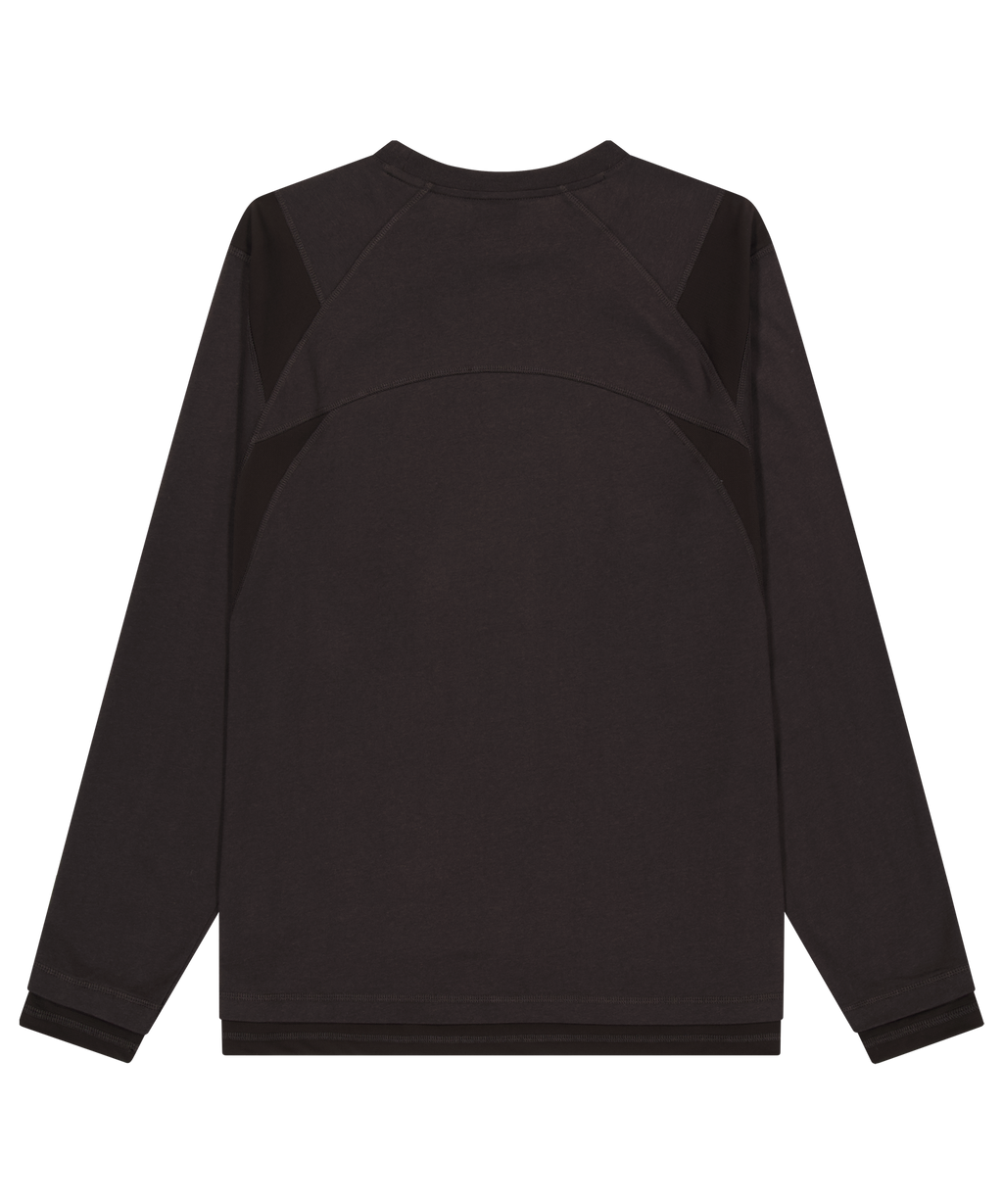 San San Gear - Mesh Paneled Long Sleeves (Dark Brown) product image 5 | TRAB K-Fashion Australia