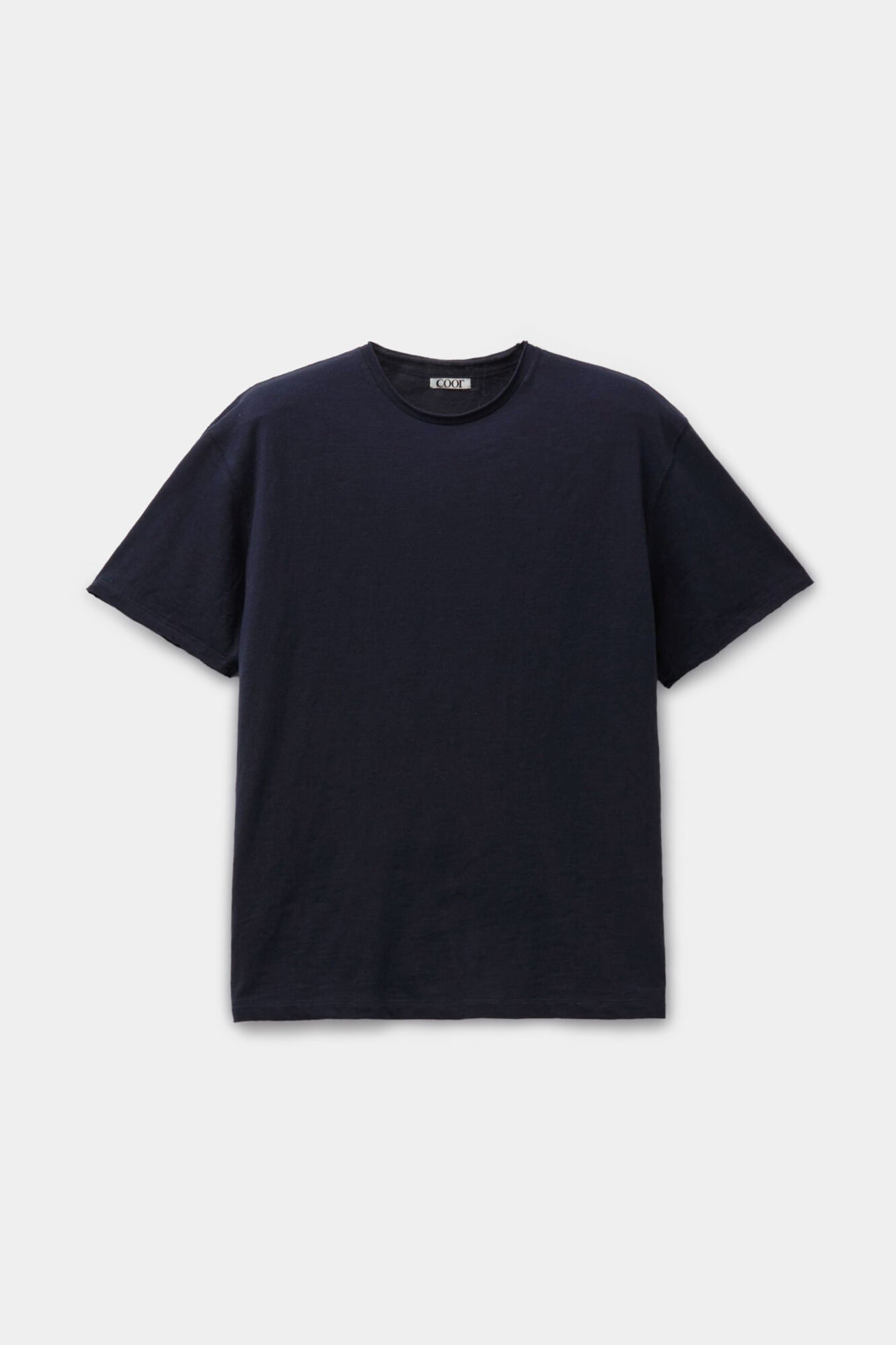 Coor - Low-Cut Cotton Slub T-Shirt (Dark Navy) product image 1 | TRAB K-Fashion Australia