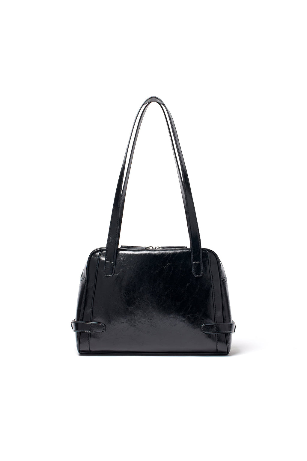 Matin Kim - Biker Detail Square Shoulder Bag (Black) product image 2 | TRAB K-Fashion Australia