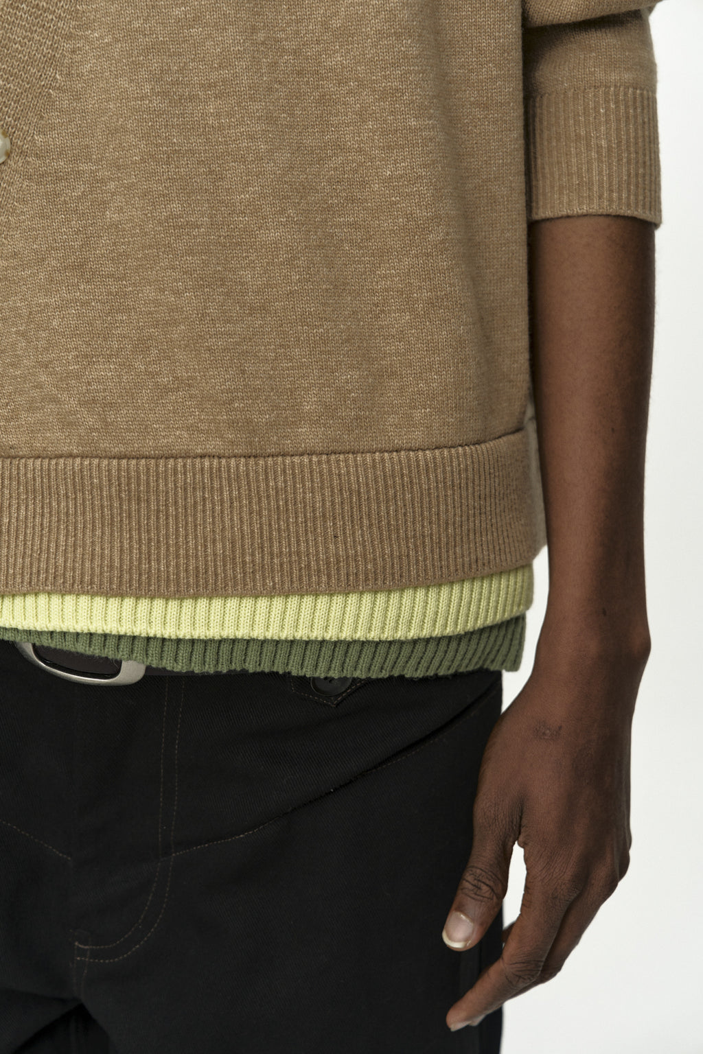 Andersson Bell - Layered Cardigan (Camel) product image 6 | TRAB K-Fashion Australia