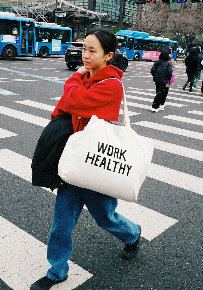 Collect Pieces - Work Healthy Market Bag (Natural) product image 4 | TRAB K-Fashion Australia