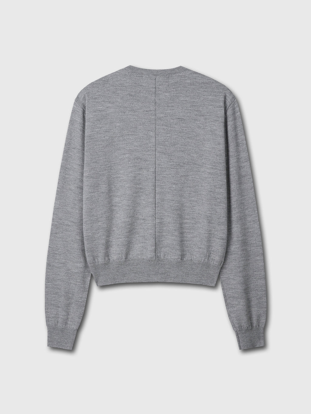 Tonywack - Super Fine Wool Crew-Neck Cardigan (Grey) product image 11 | TRAB K-Fashion Australia