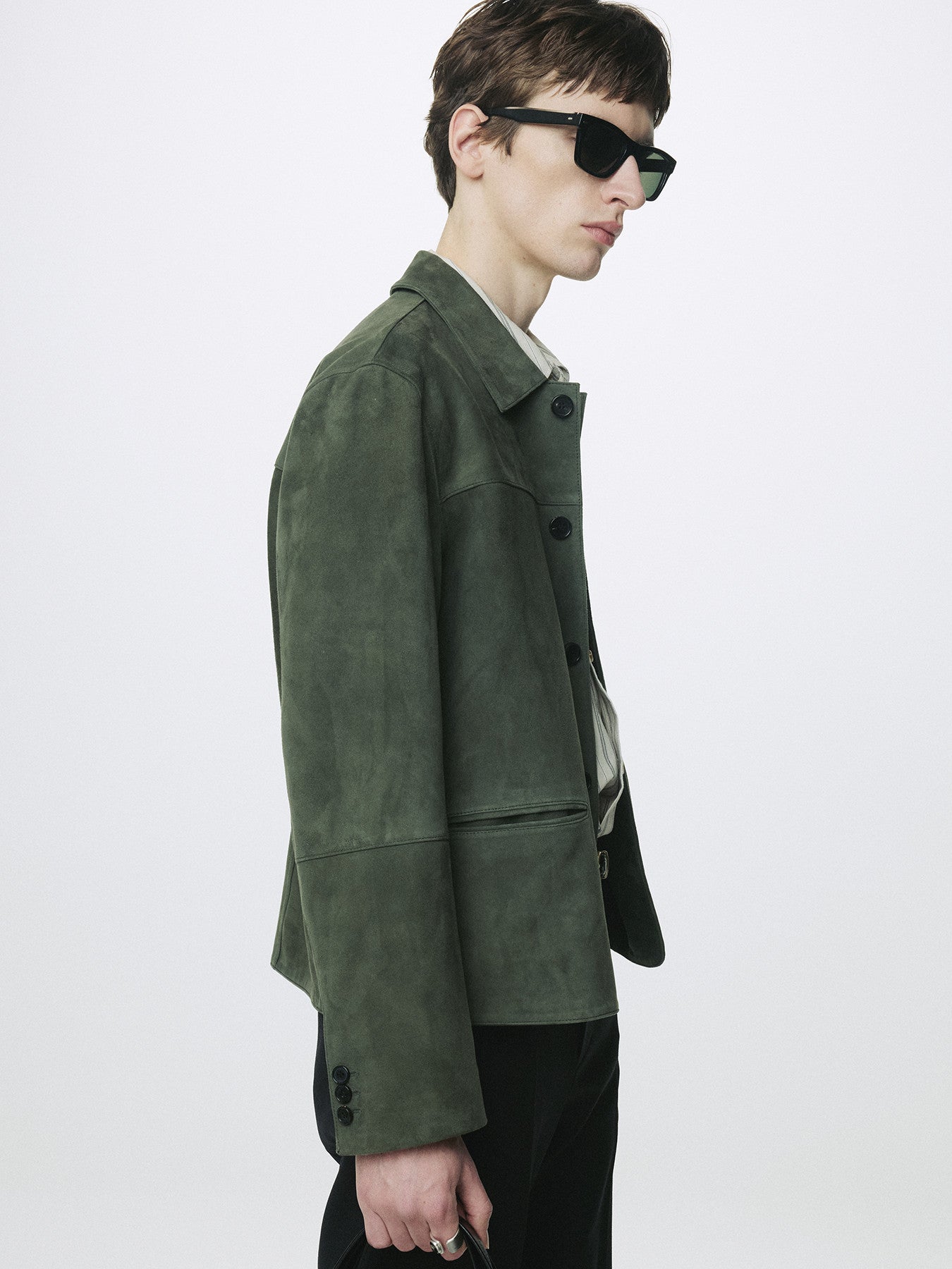 Tonywack - Goat Suede Chore Jacket (Faded Green) product image 6 | TRAB K-Fashion Australia