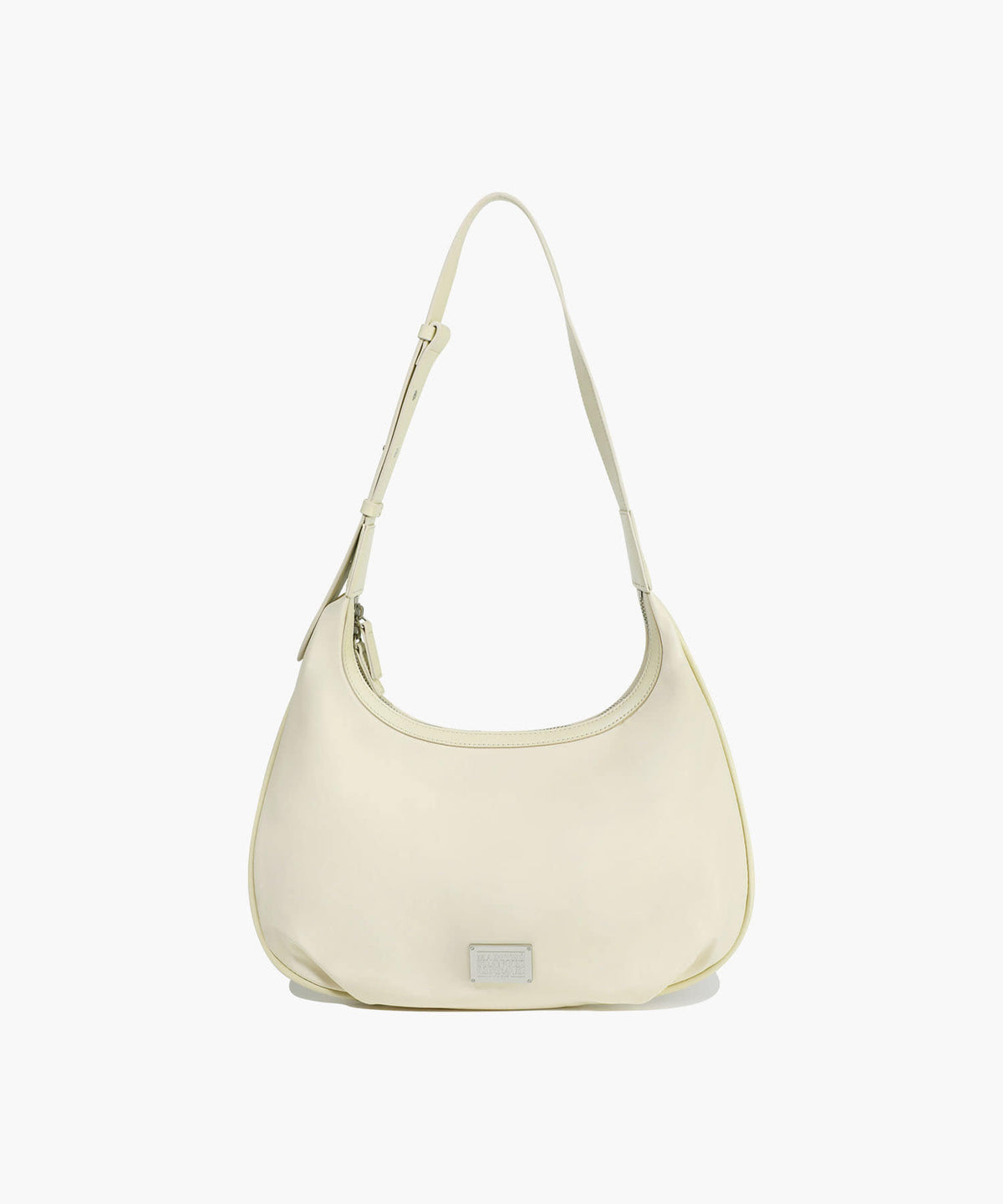Marithe & Francois Girbaud - Classic Logo Round Shoulder Bag (Light Beige) product image 1 | TRAB K-Fashion Australia