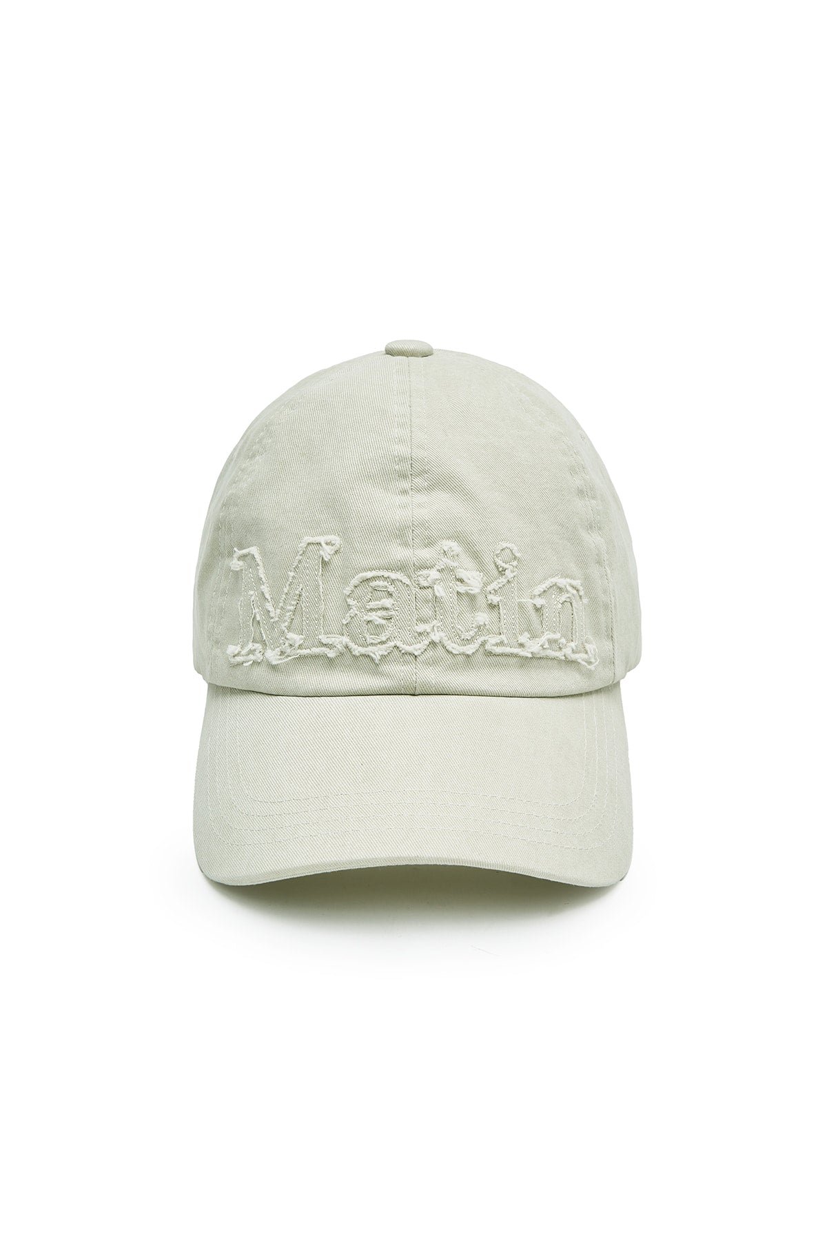 Matin Kim - Rough Cut Applique Ball Cap (Light Beige) product image 1 | TRAB K-Fashion Australia