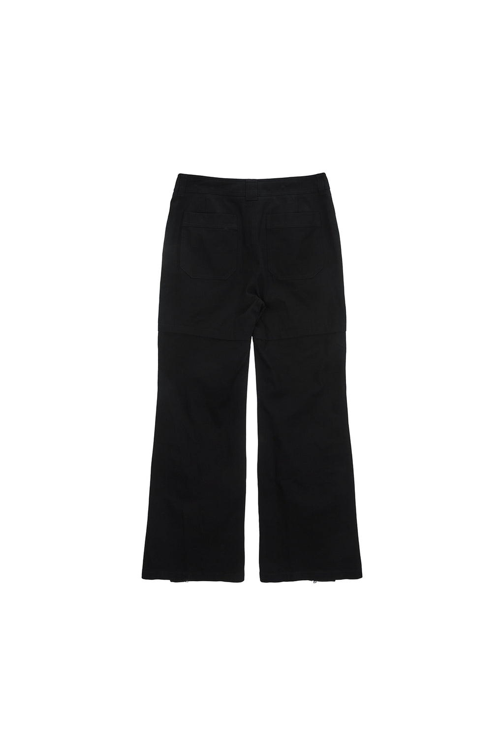 Matin Kim - Zipper Point Boots Cut Pants (Black) product image 2 | TRAB K-Fashion Australia