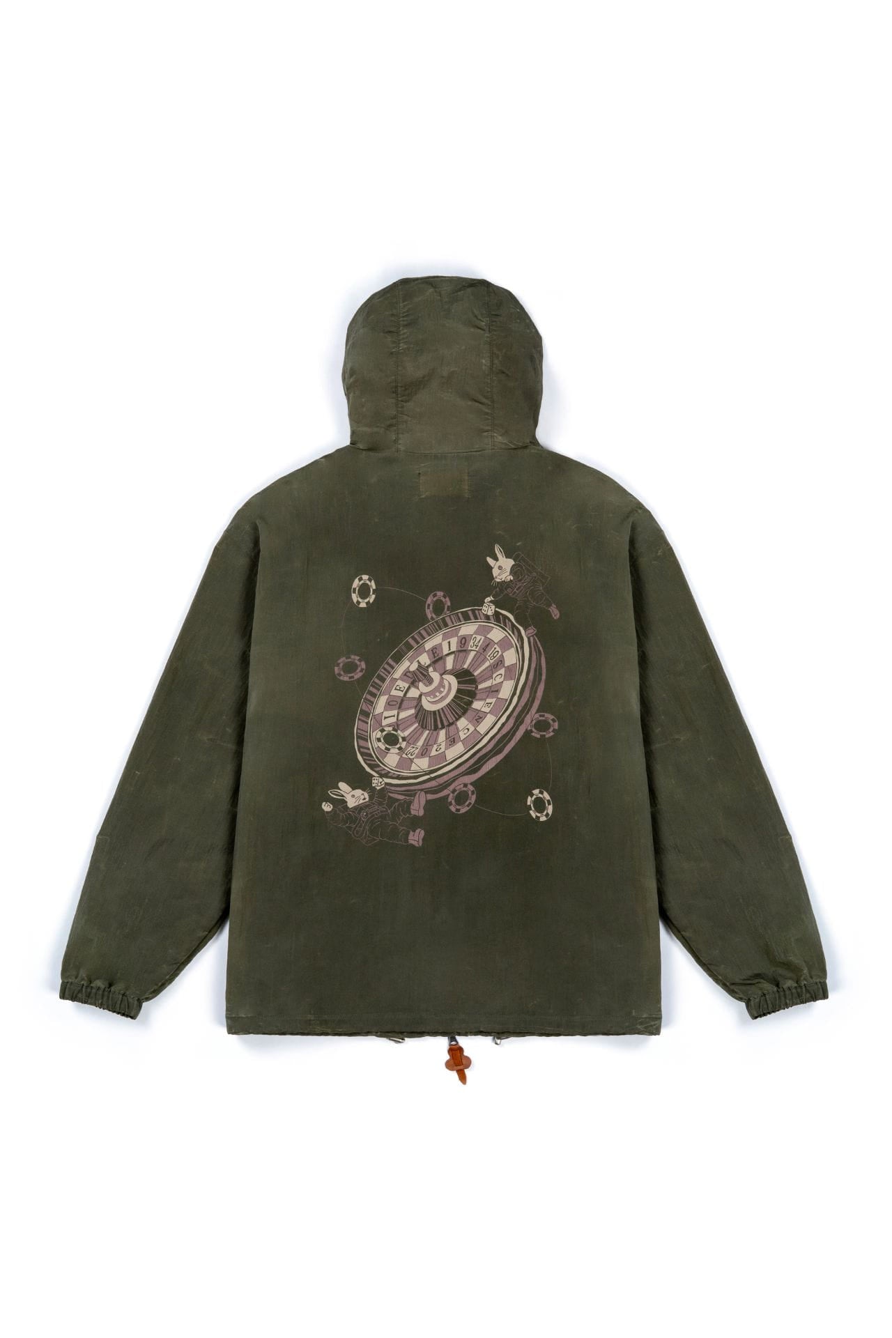 Ioedle - Zero Gravity Casino Windbreaker (Olive) product image 3 | TRAB K-Fashion Australia