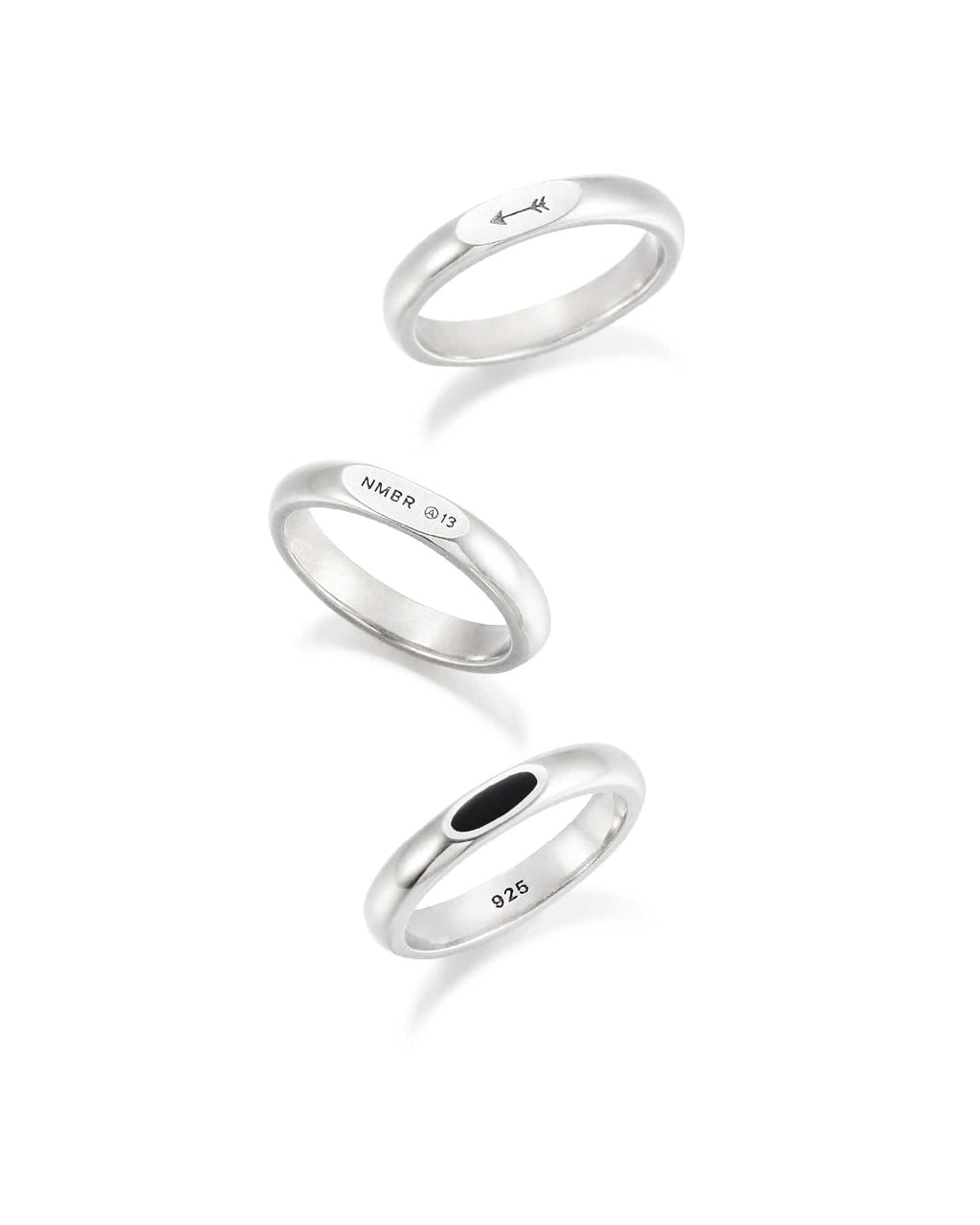 Numbering - 3 Sided Colored Signet Ring #8493 product image 5 | TRAB K-Fashion Australia