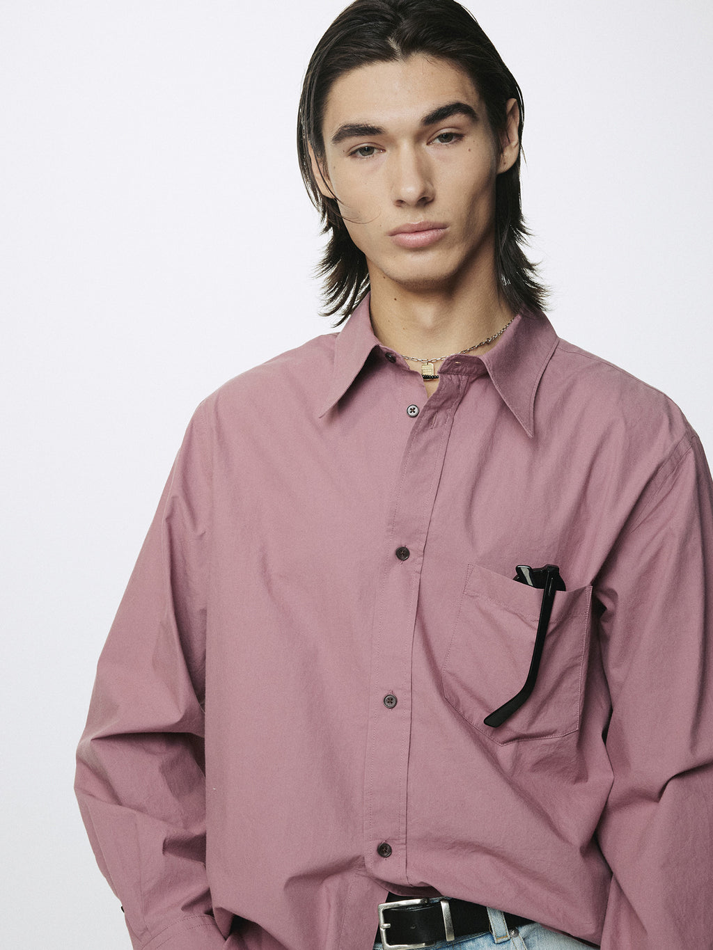Tonywack - Washed Cotton Shirt (Dusty Pink) product image 6 | TRAB K-Fashion Australia